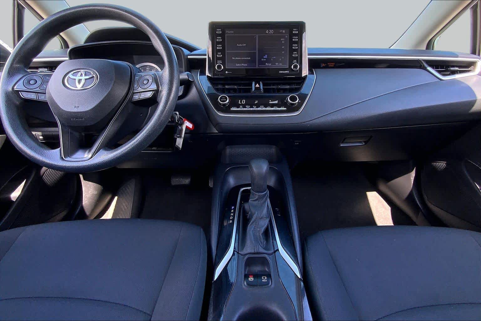 2021 Toyota Corolla LE Super White at AutoNation USA Katy