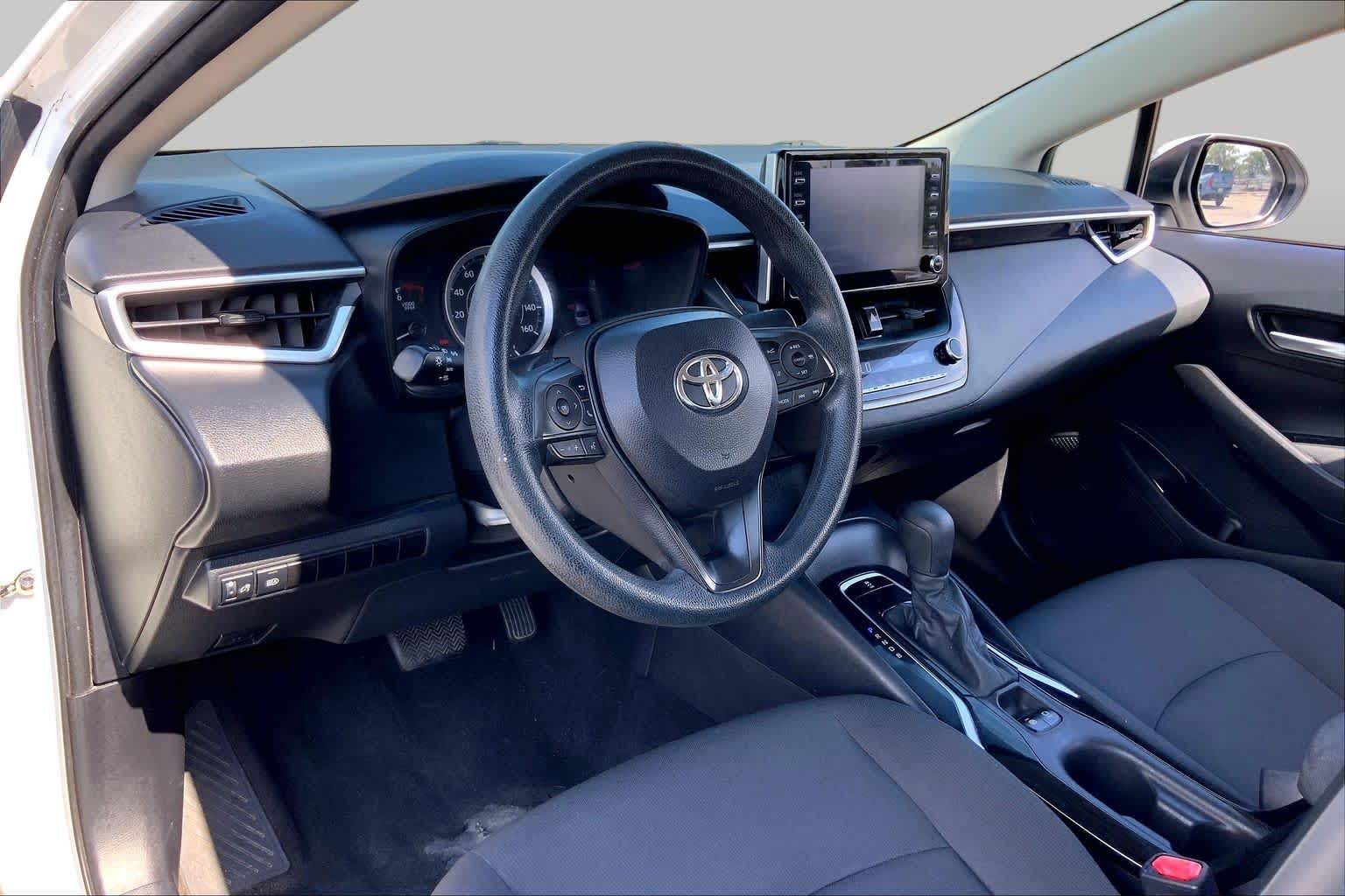 2021 Toyota Corolla LE Super White at AutoNation USA Katy