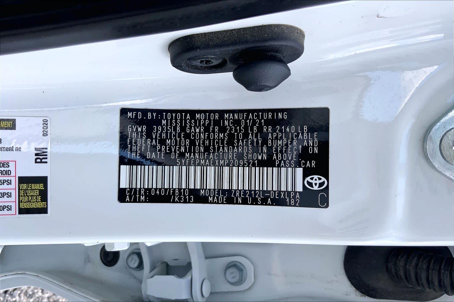 2021 Toyota Corolla photo 36 of 36