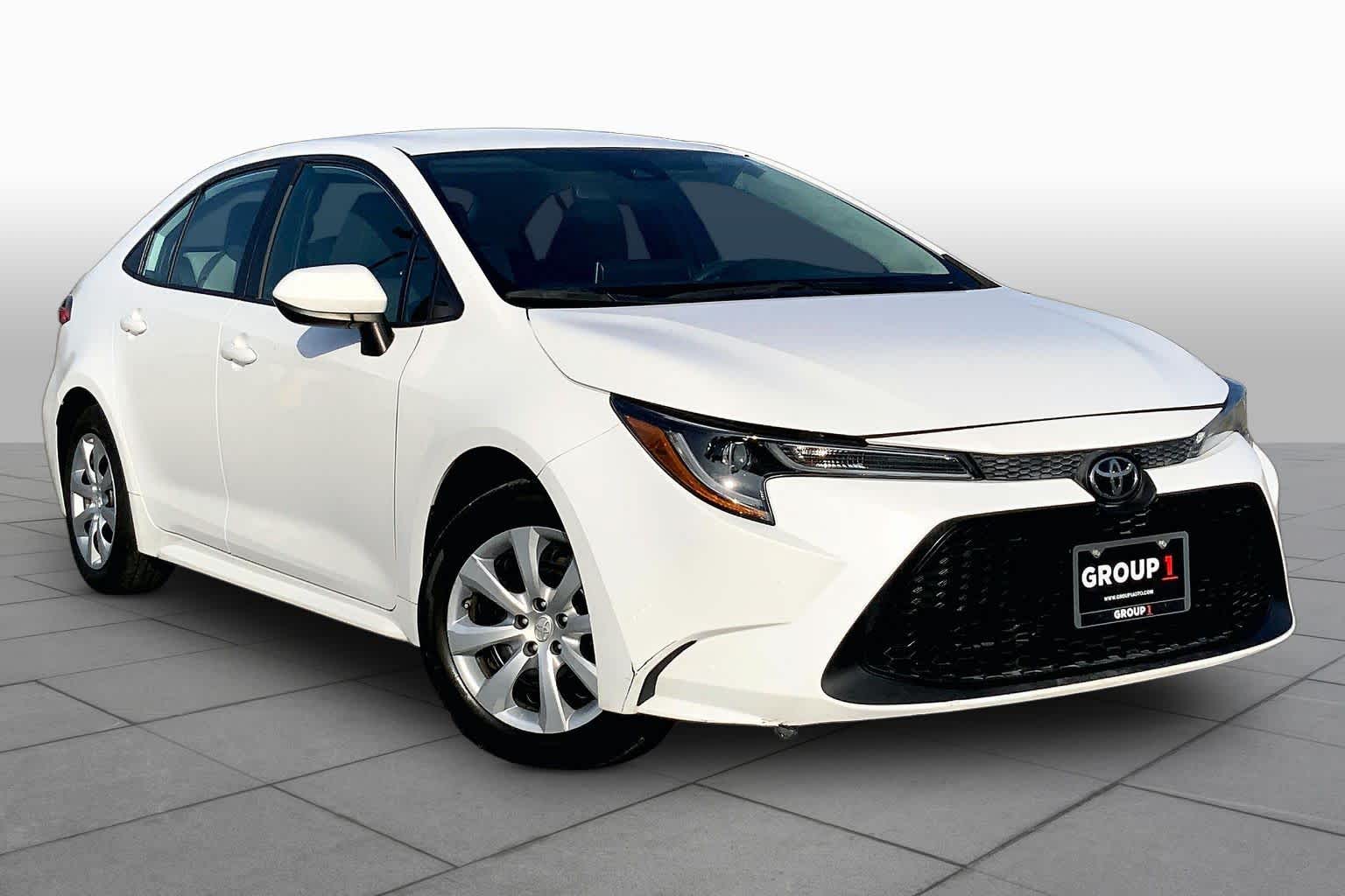 2020 Toyota Corolla LE Super White at AutoNation USA Houston
