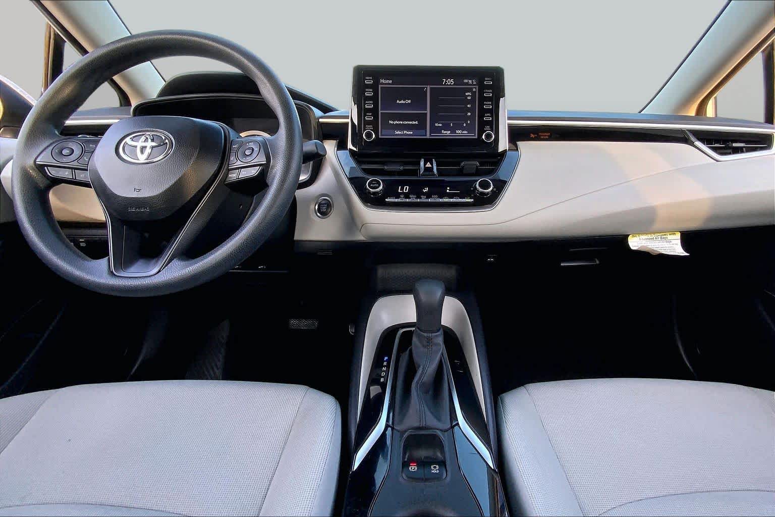 2020 Toyota Corolla LE Super White at Mercedes-Benz of Houston North