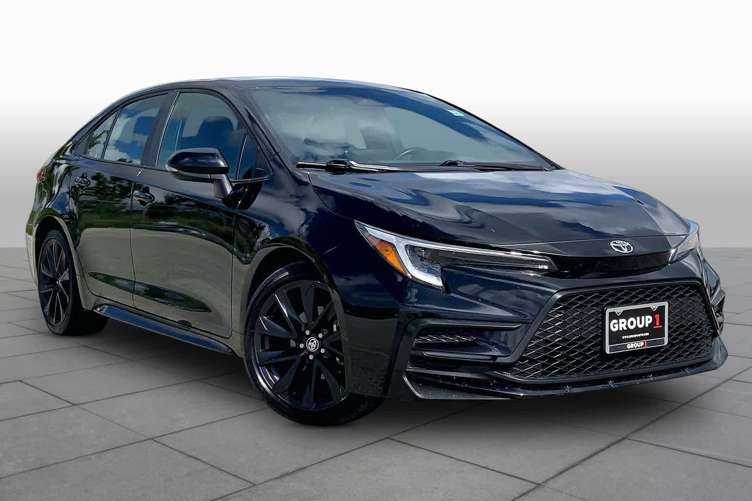 2025 Toyota Corolla SE Midnight Black Metallic at Group 1 Toyota Southwest