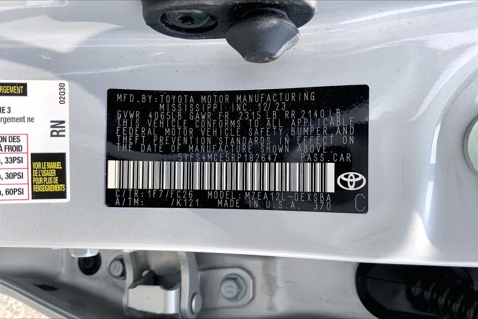 2024 Toyota Corolla SE Classic Silver Metallic at AutoNation Chevrolet Gulf Fwy