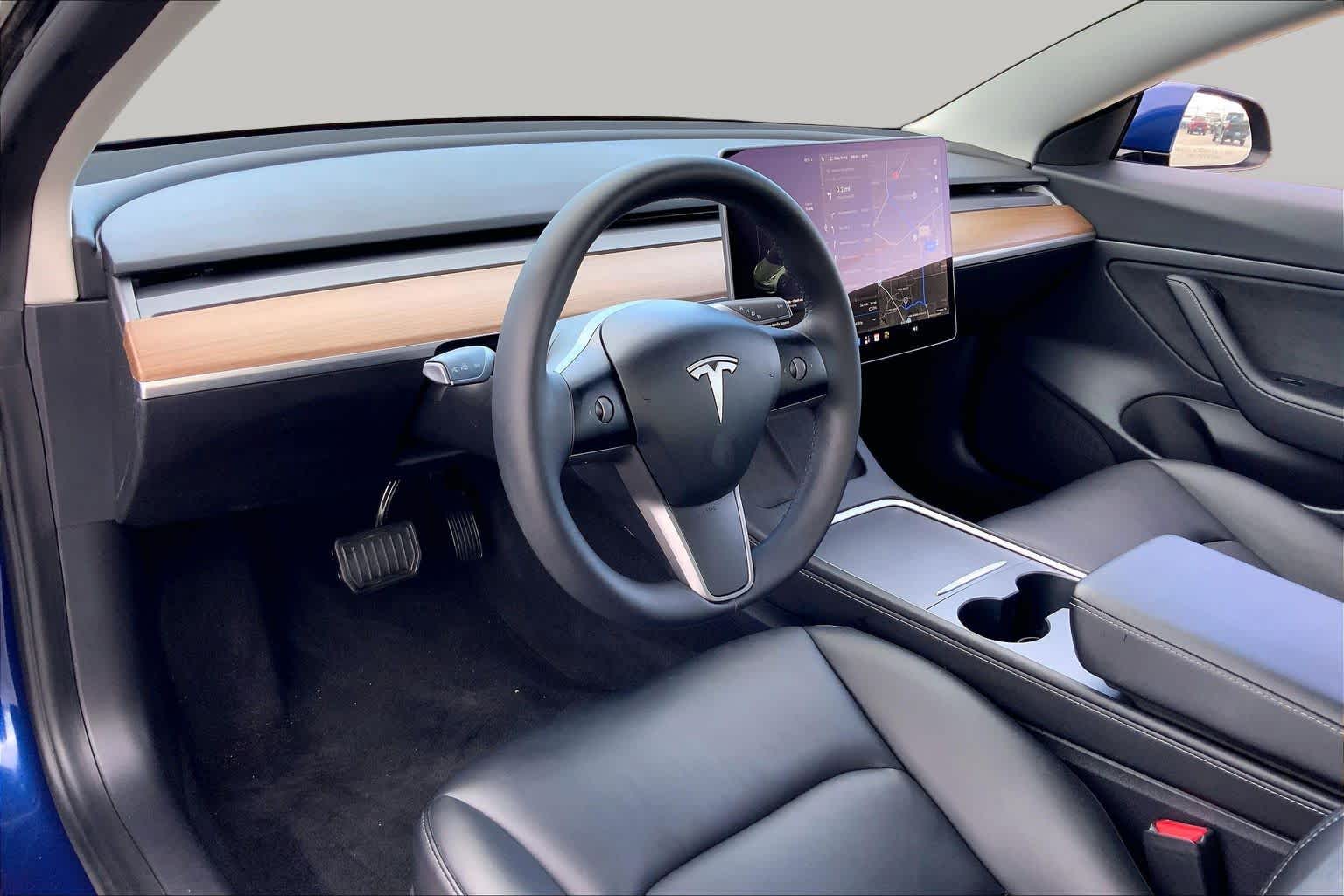 2021 Tesla Model 3 Standard Range Plus Deep Blue Metallic at Lexus Southwest Houston