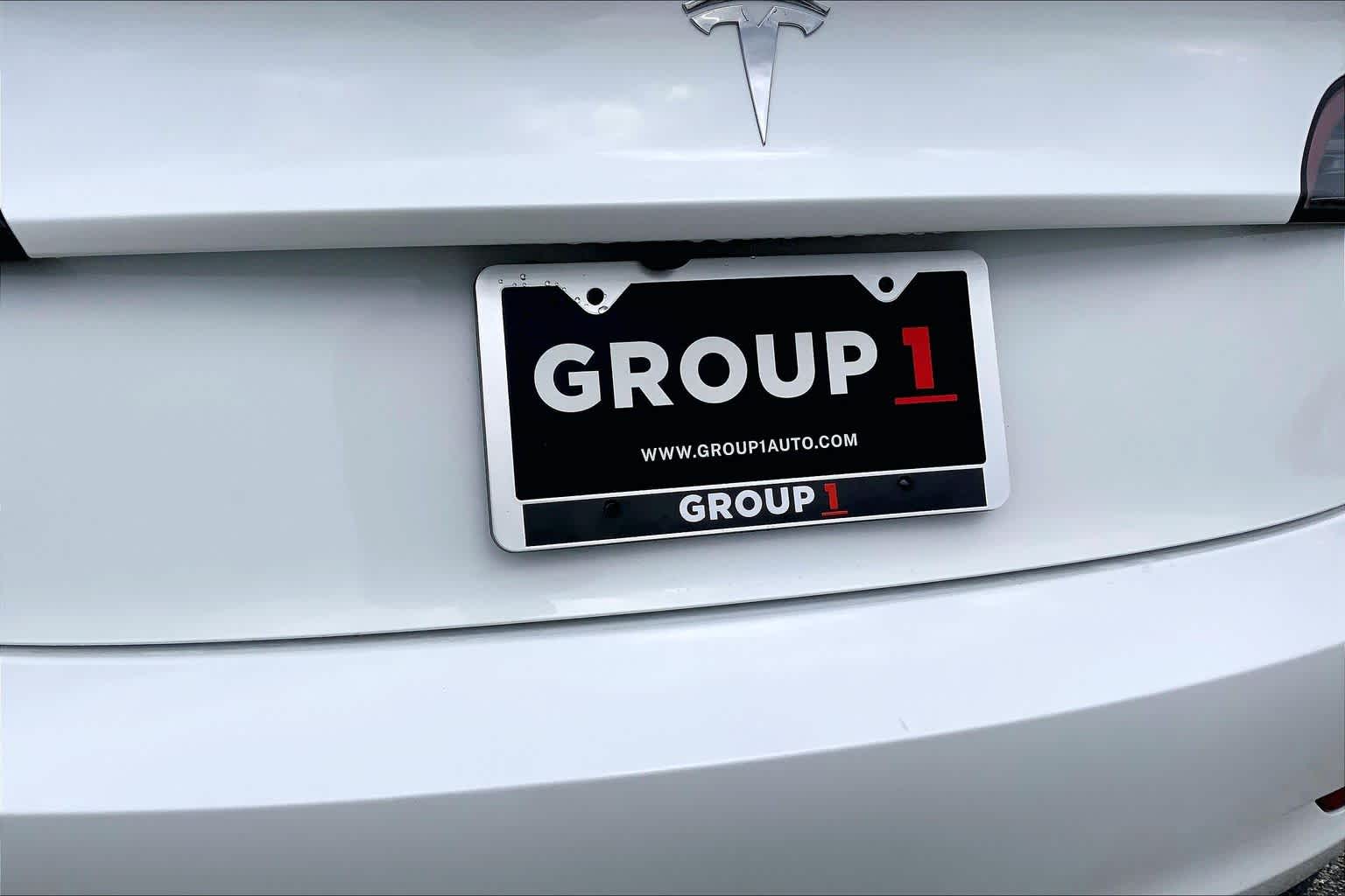 2023 Tesla Model 3  Pearl White Multi-Coat at Friendly Ford Crosby