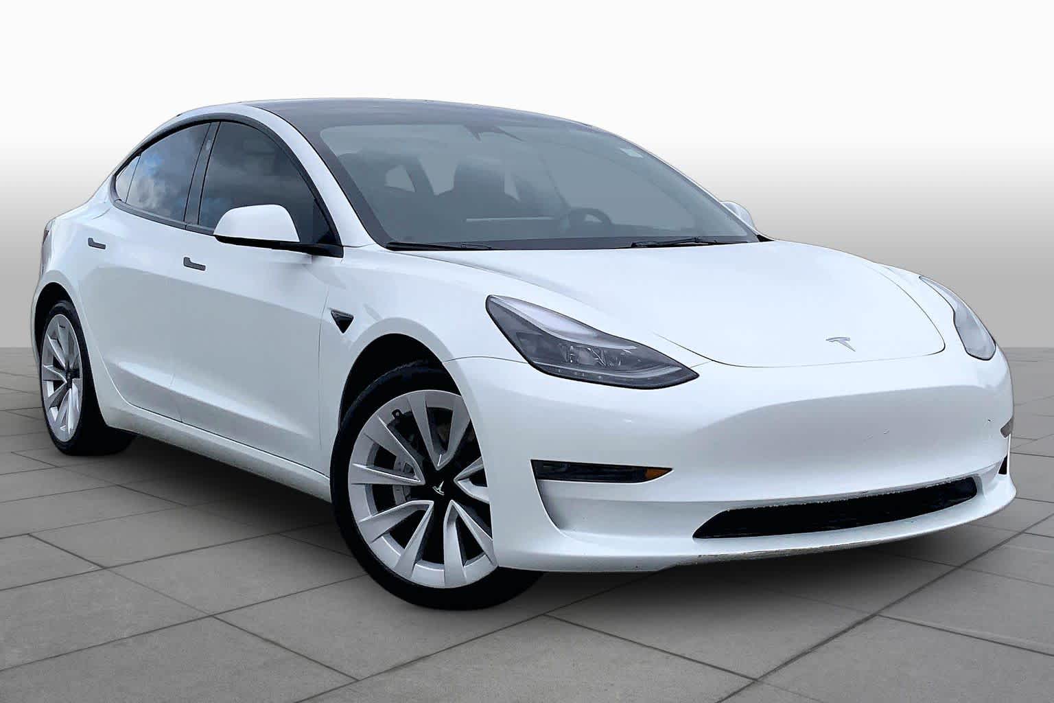 2023 Tesla Model 3  Pearl White Multi-Coat at Friendly Ford Crosby