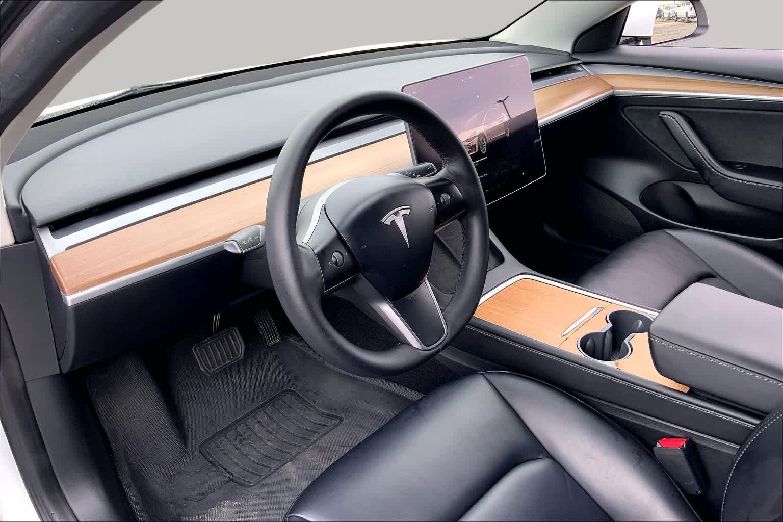 2023 Tesla Model 3  Pearl White Multi-Coat at Friendly Ford Crosby