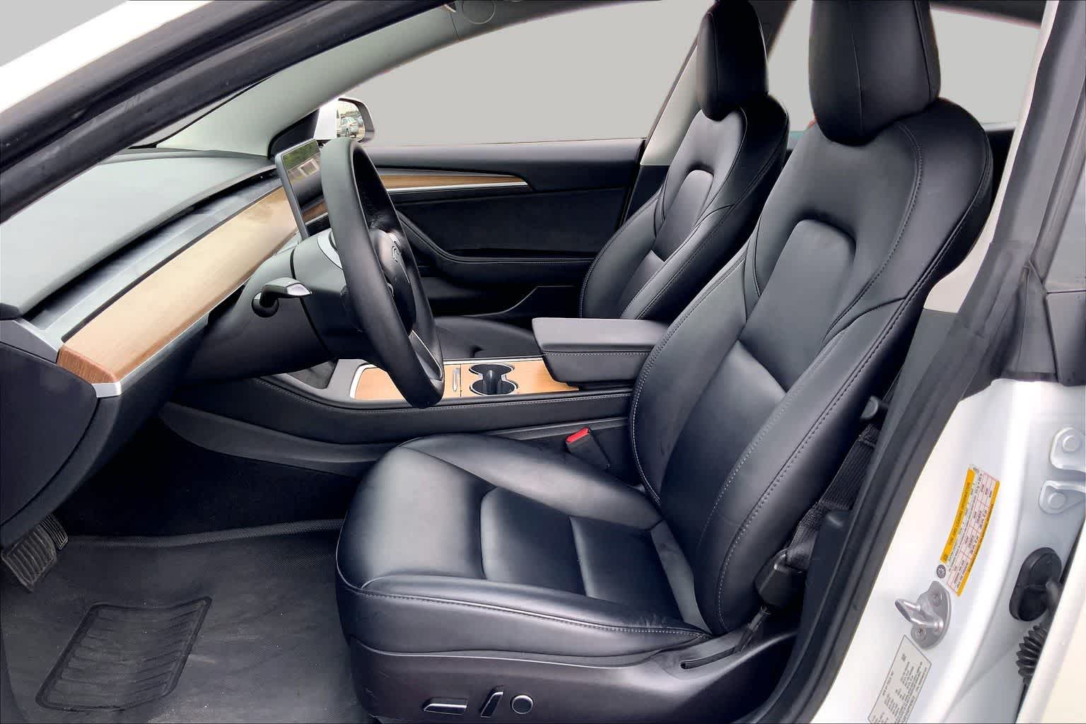 2023 Tesla Model 3  Pearl White Multi-Coat at Friendly Ford Crosby