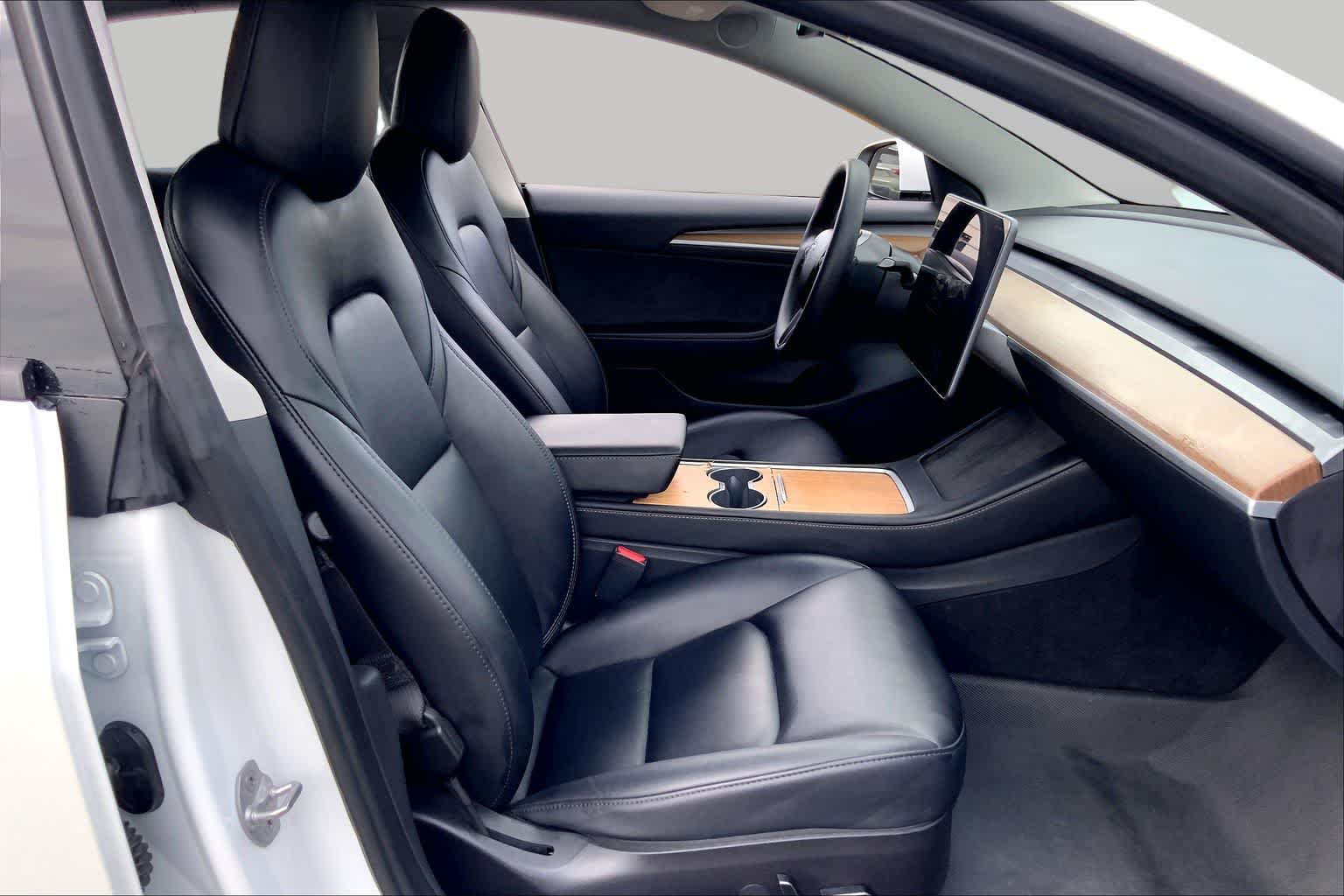 2023 Tesla Model 3  Pearl White Multi-Coat at Friendly Ford Crosby