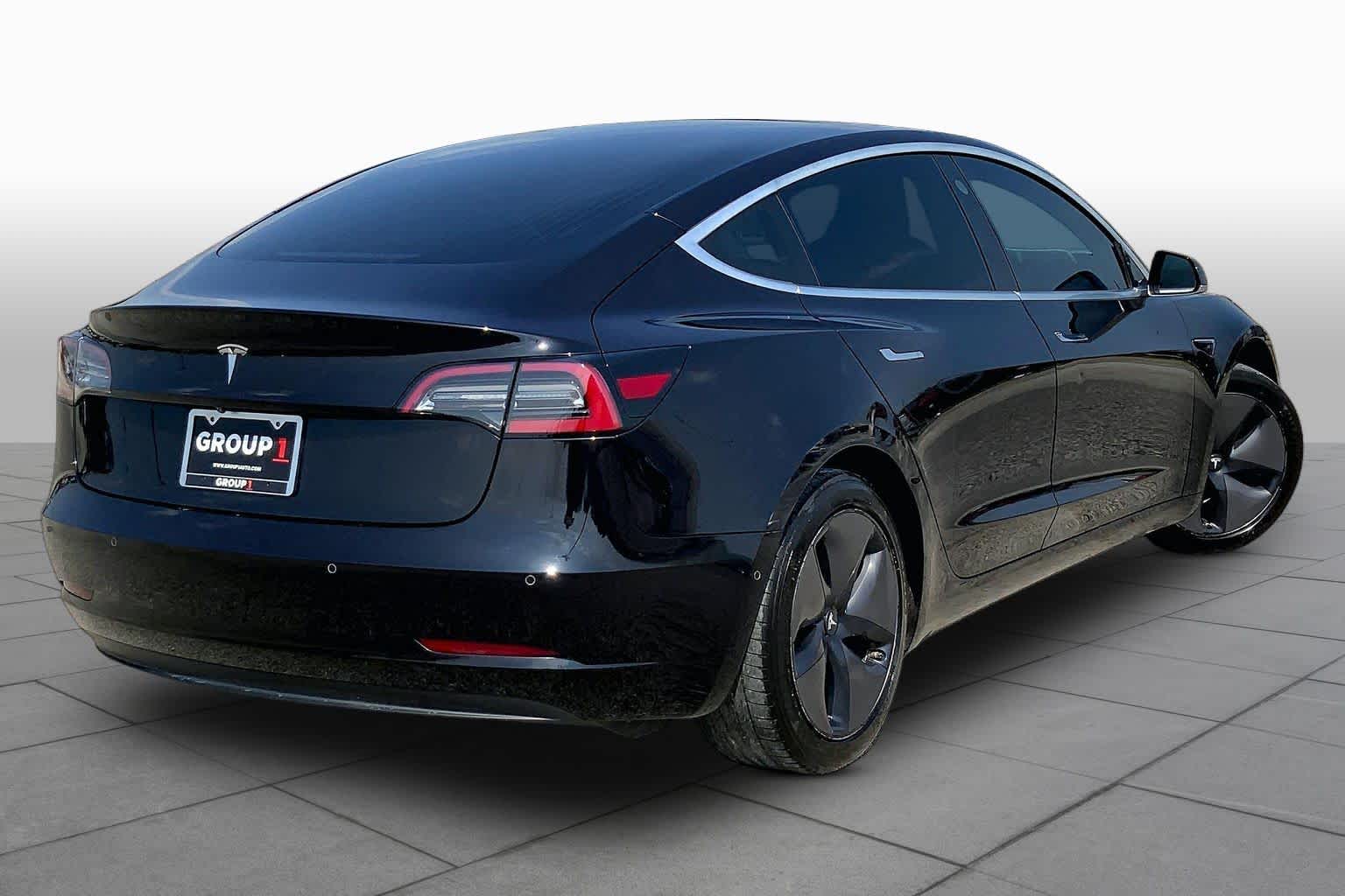 2018 Tesla Model 3 Long Range Battery Solid Black at AutoNation USA Houston