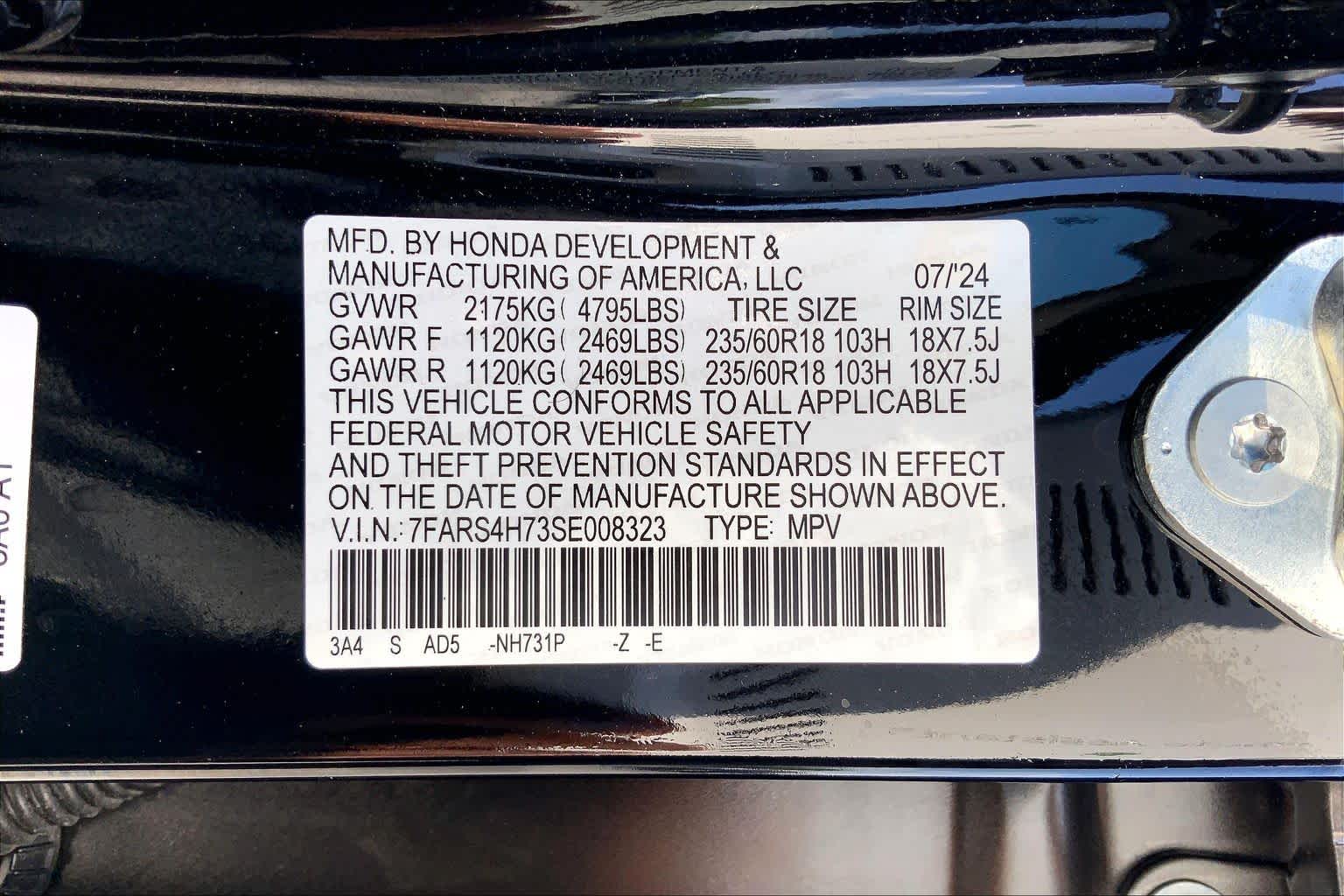 2025 Honda CR-V EX-L Crystal Black Pearl at Honda of Clear Lake