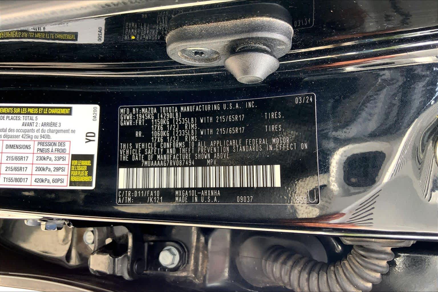 2024 Toyota Corolla Cross L Jet Black at Group 1 Toyota Southwest