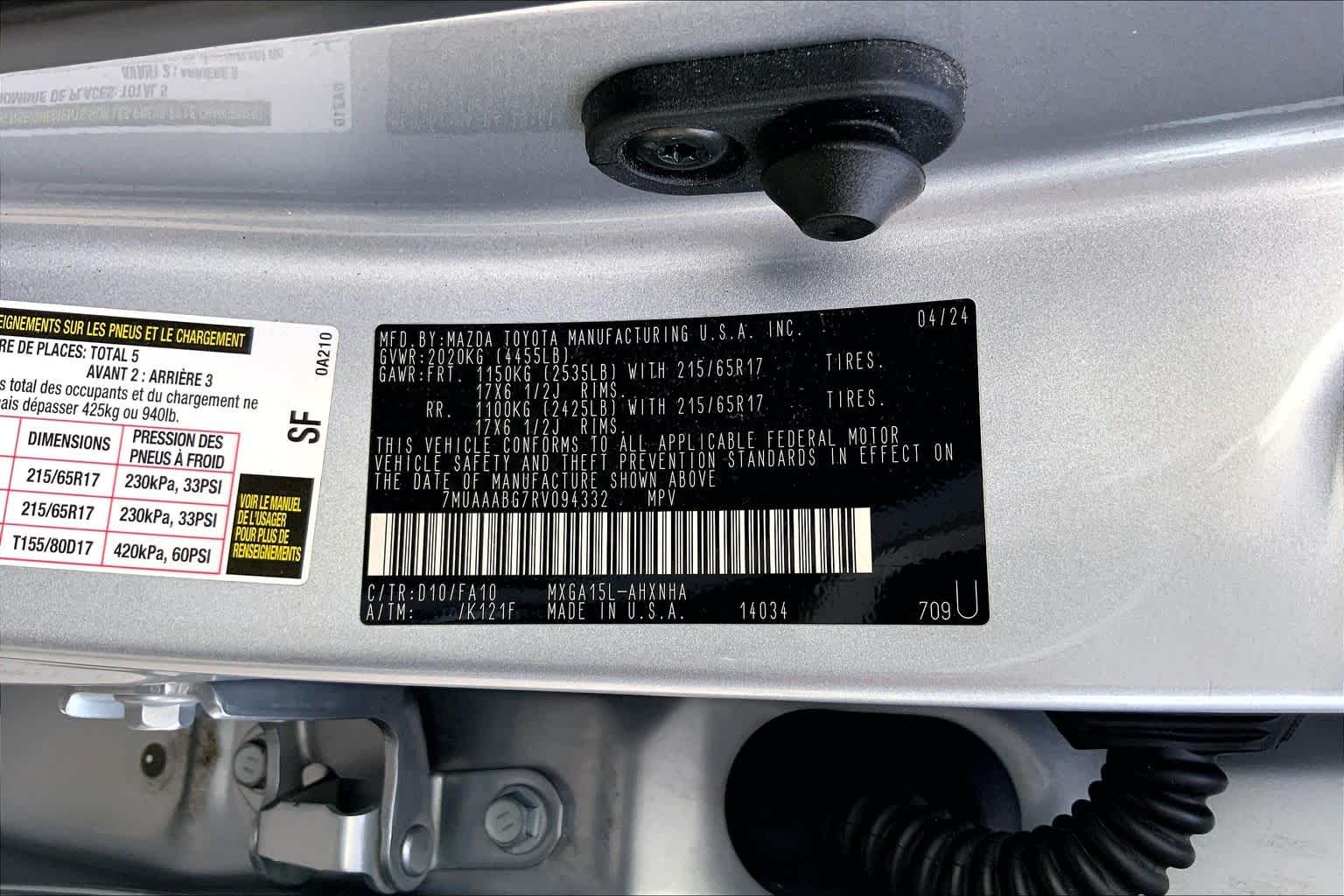2024 Toyota Corolla Cross L Sonic Silver at Group 1 Toyota Southwest