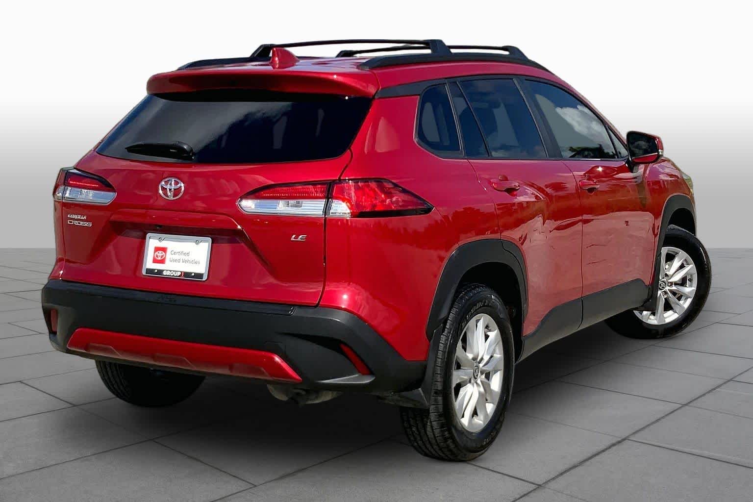 2024 Toyota Corolla Cross LE Barcelona Red Metallic at Group 1 Toyota Southwest