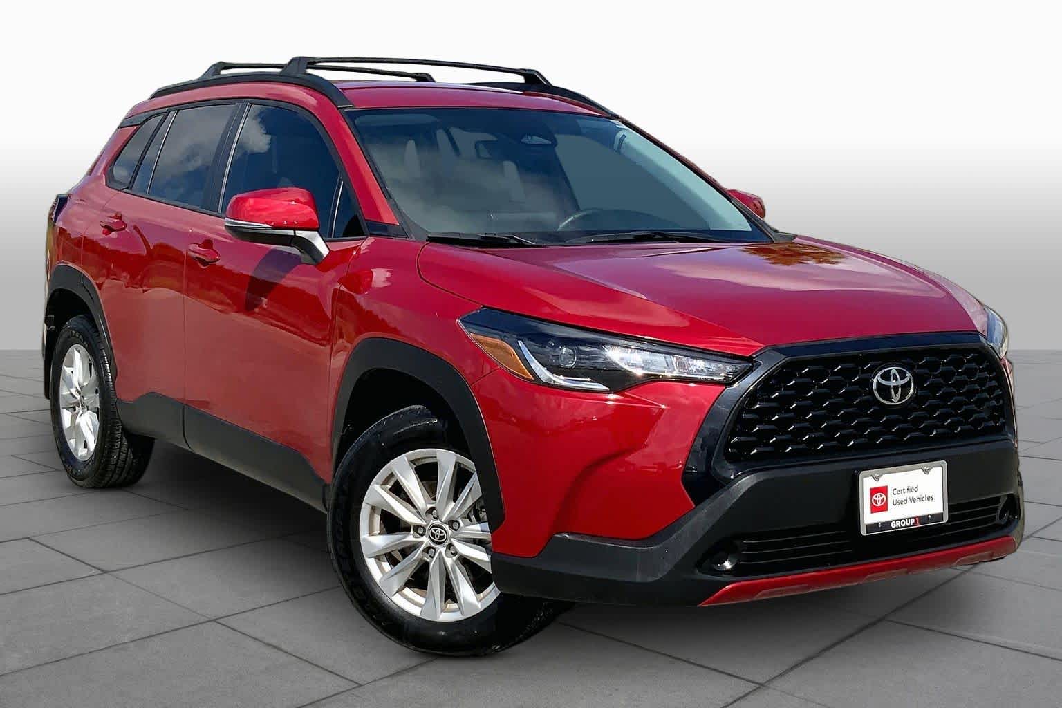 2024 Toyota Corolla Cross LE Barcelona Red Metallic at Group 1 Toyota Southwest
