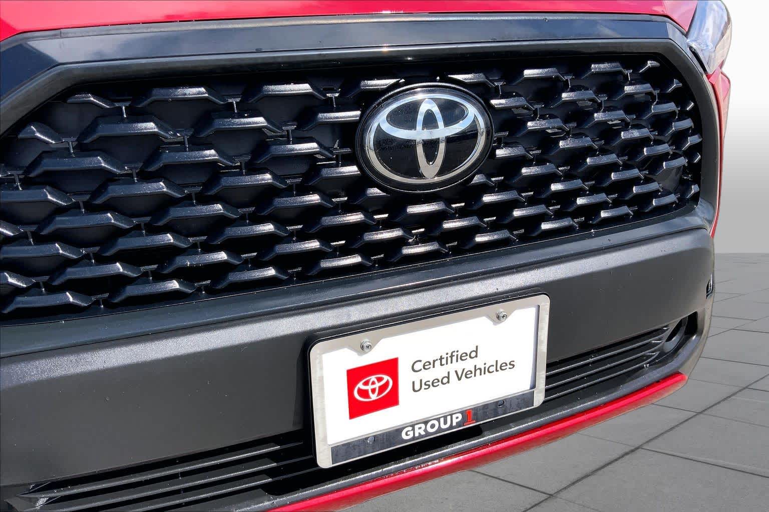 2024 Toyota Corolla Cross LE Barcelona Red Metallic at Group 1 Toyota Southwest