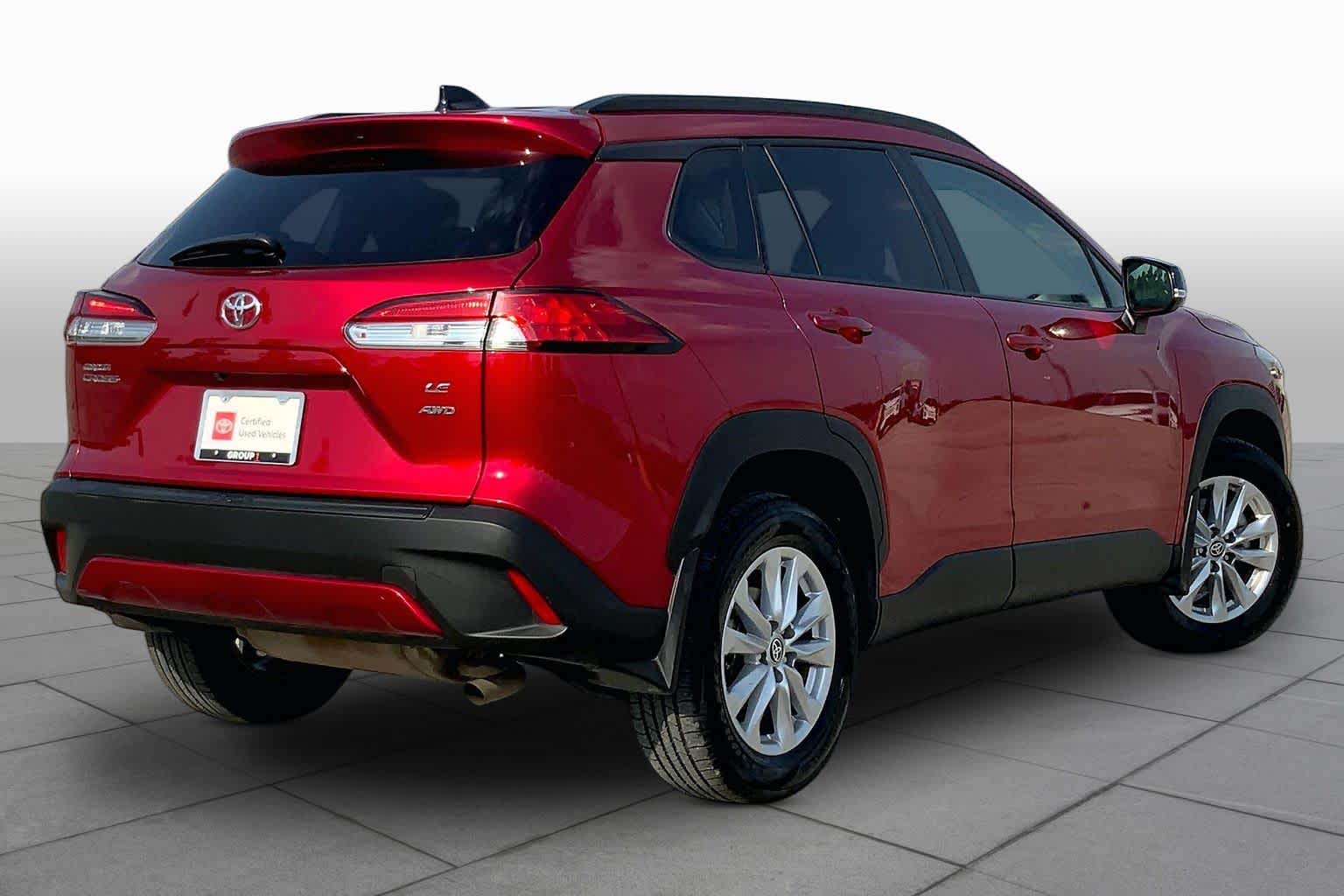 2025 Toyota Corolla Cross LE Soul Red Crystal at Group 1 Toyota Southwest