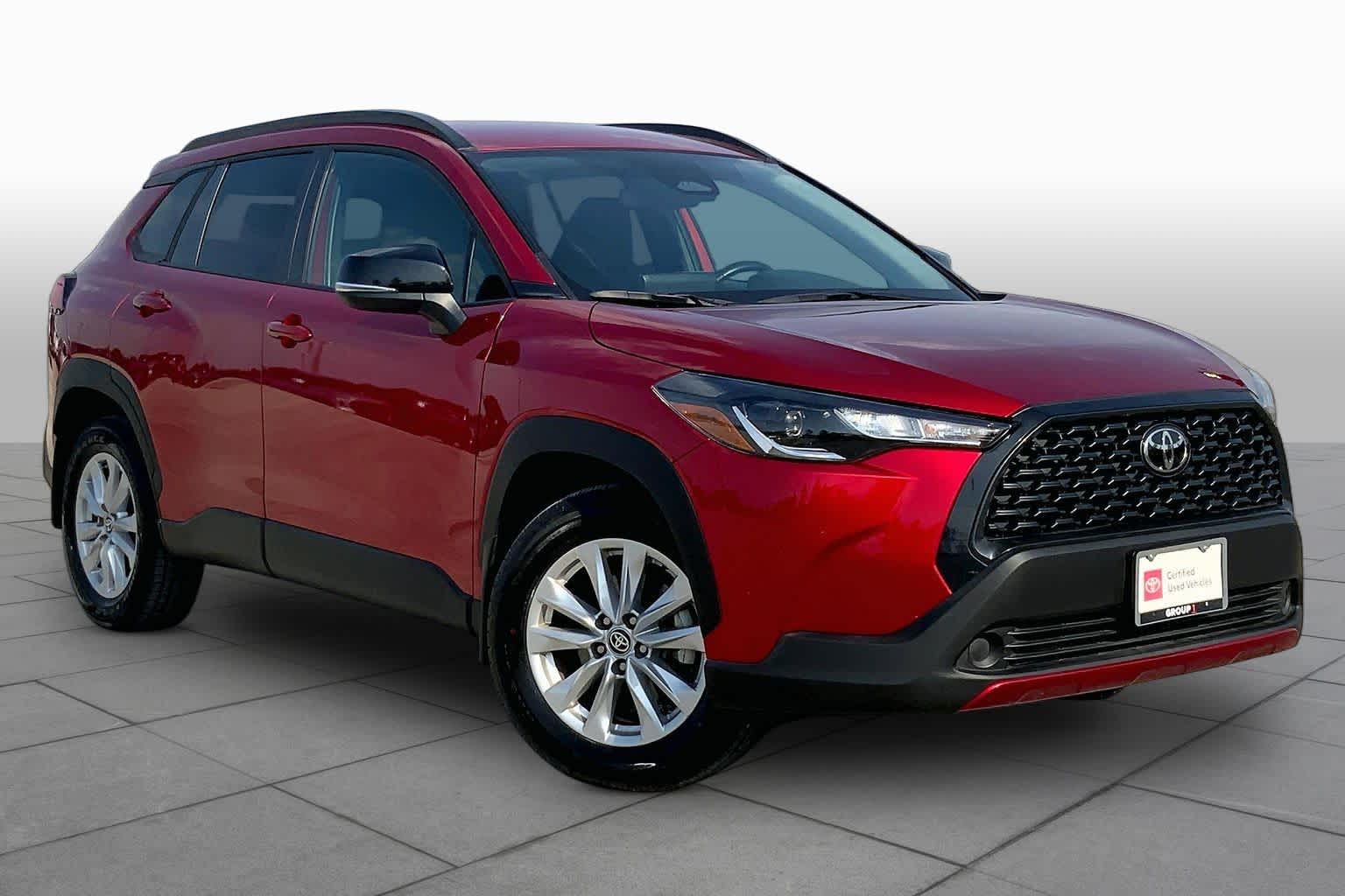 2025 Toyota Corolla Cross LE Soul Red Crystal at Group 1 Toyota Southwest