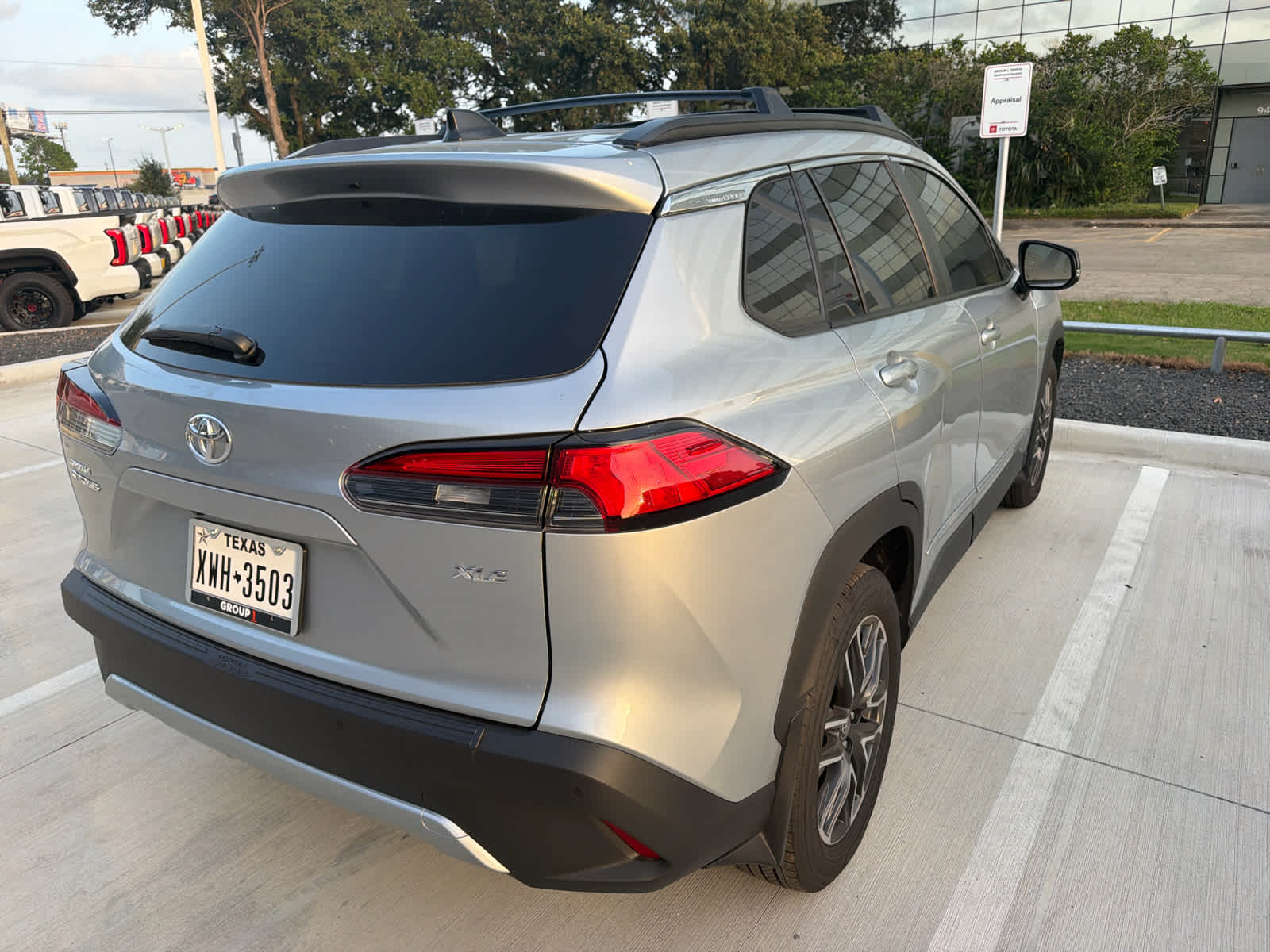 2026 Toyota Corolla Cross XLE Sonic Silver at Group 1 Toyota Southwest