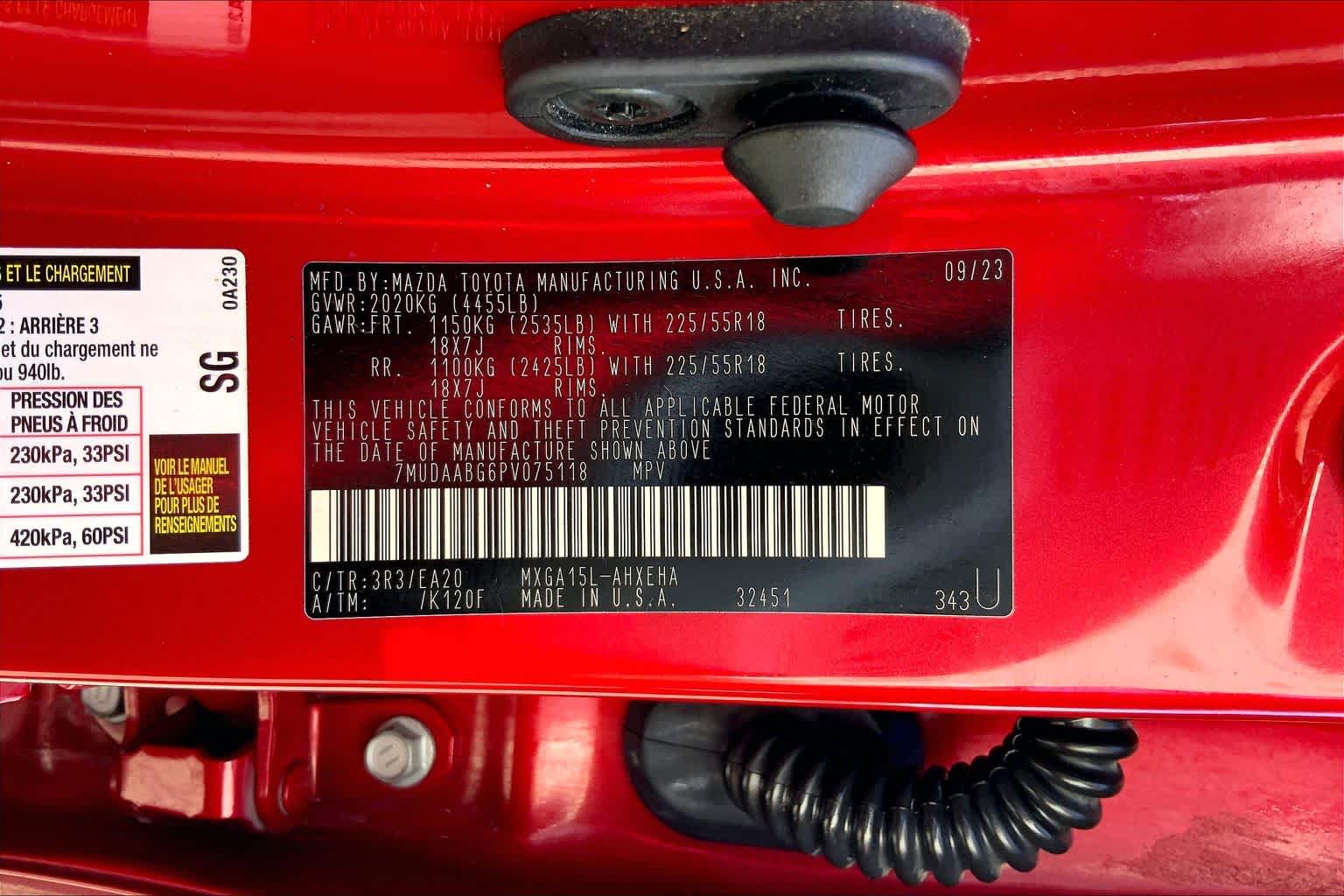 2023 Toyota Corolla Cross XLE Barcelona Red Metallic at Group 1 Toyota Southwest