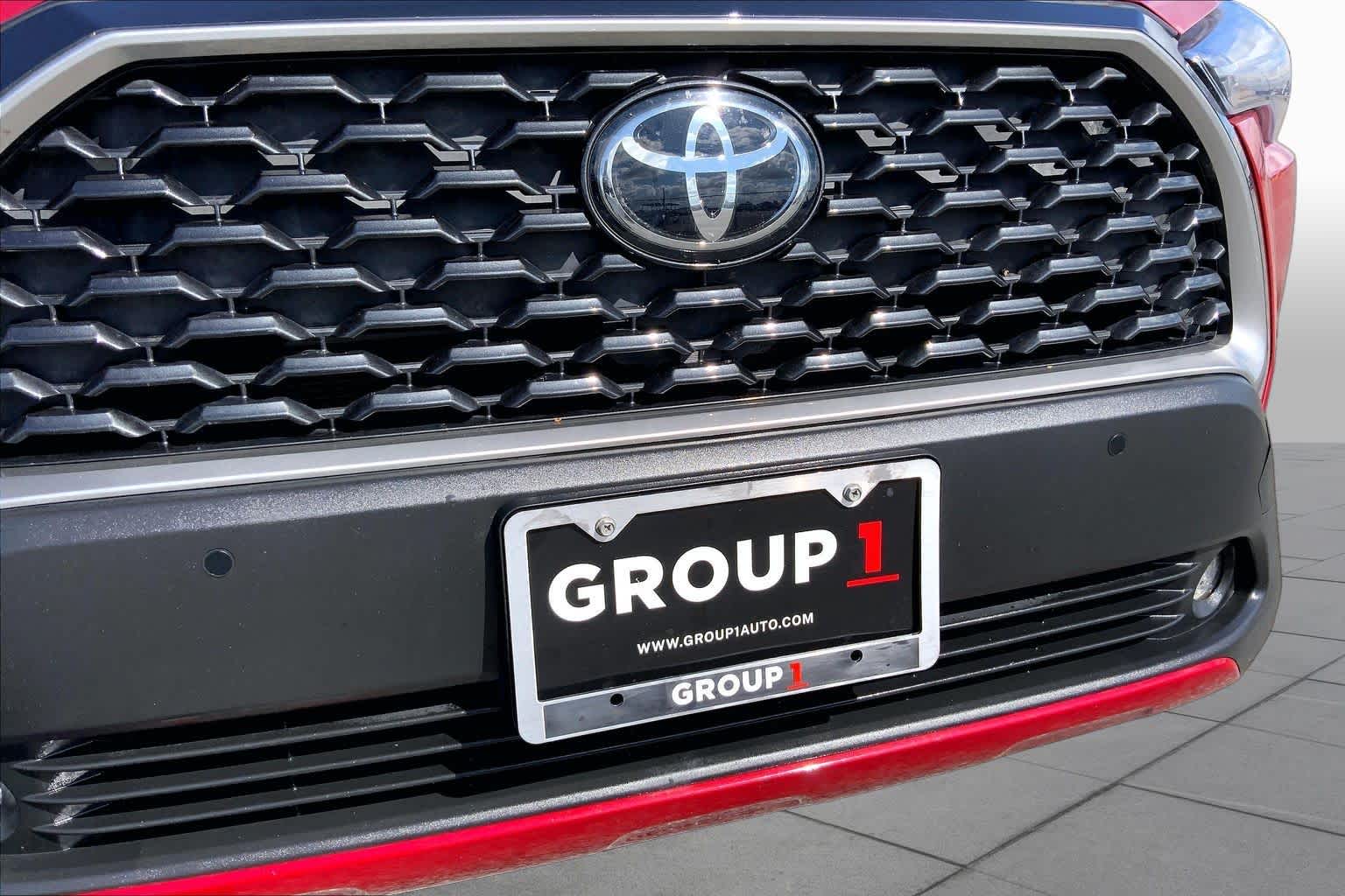 2023 Toyota Corolla Cross XLE Barcelona Red Metallic at Group 1 Toyota Southwest