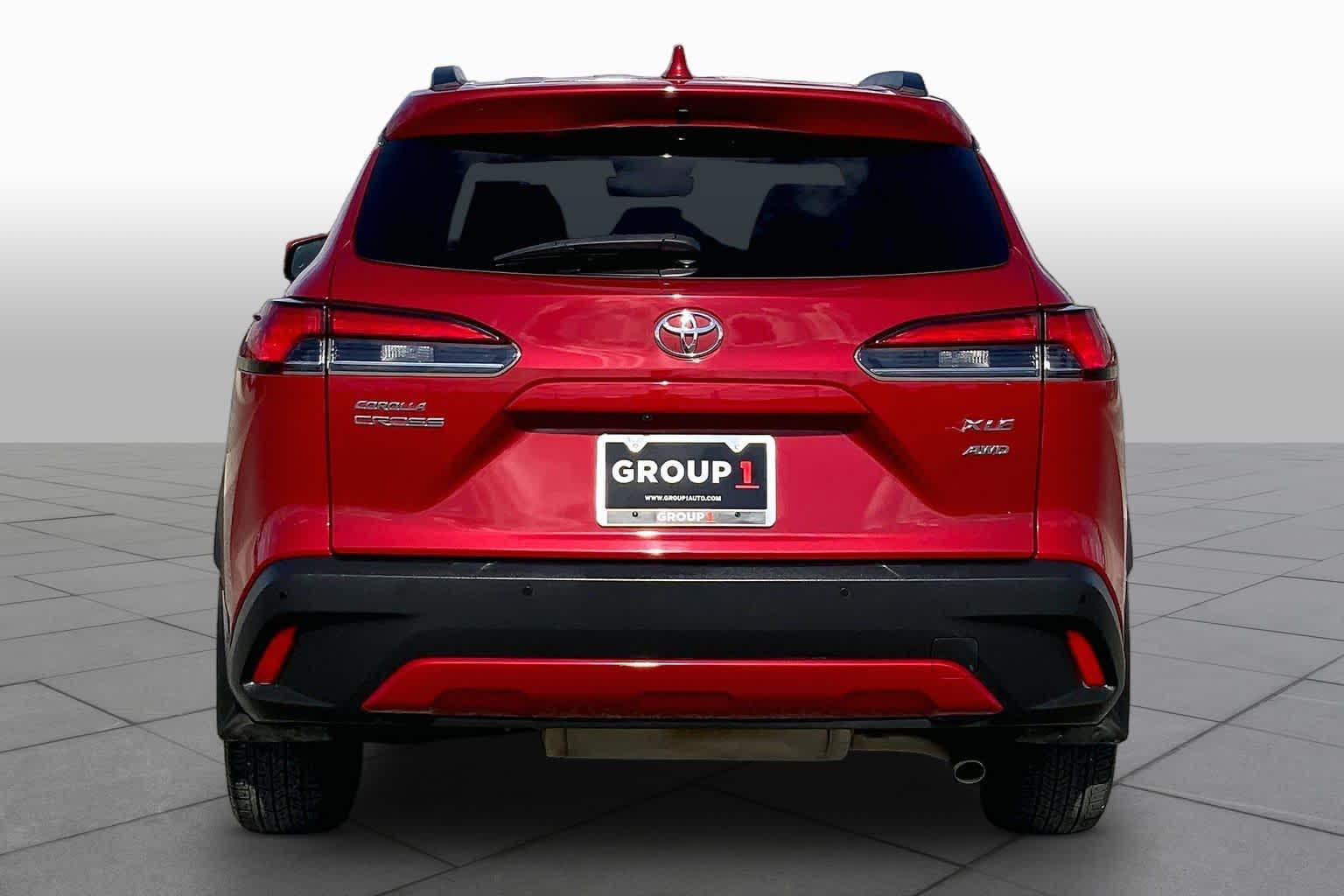 2023 Toyota Corolla Cross XLE Barcelona Red Metallic at Group 1 Toyota Southwest