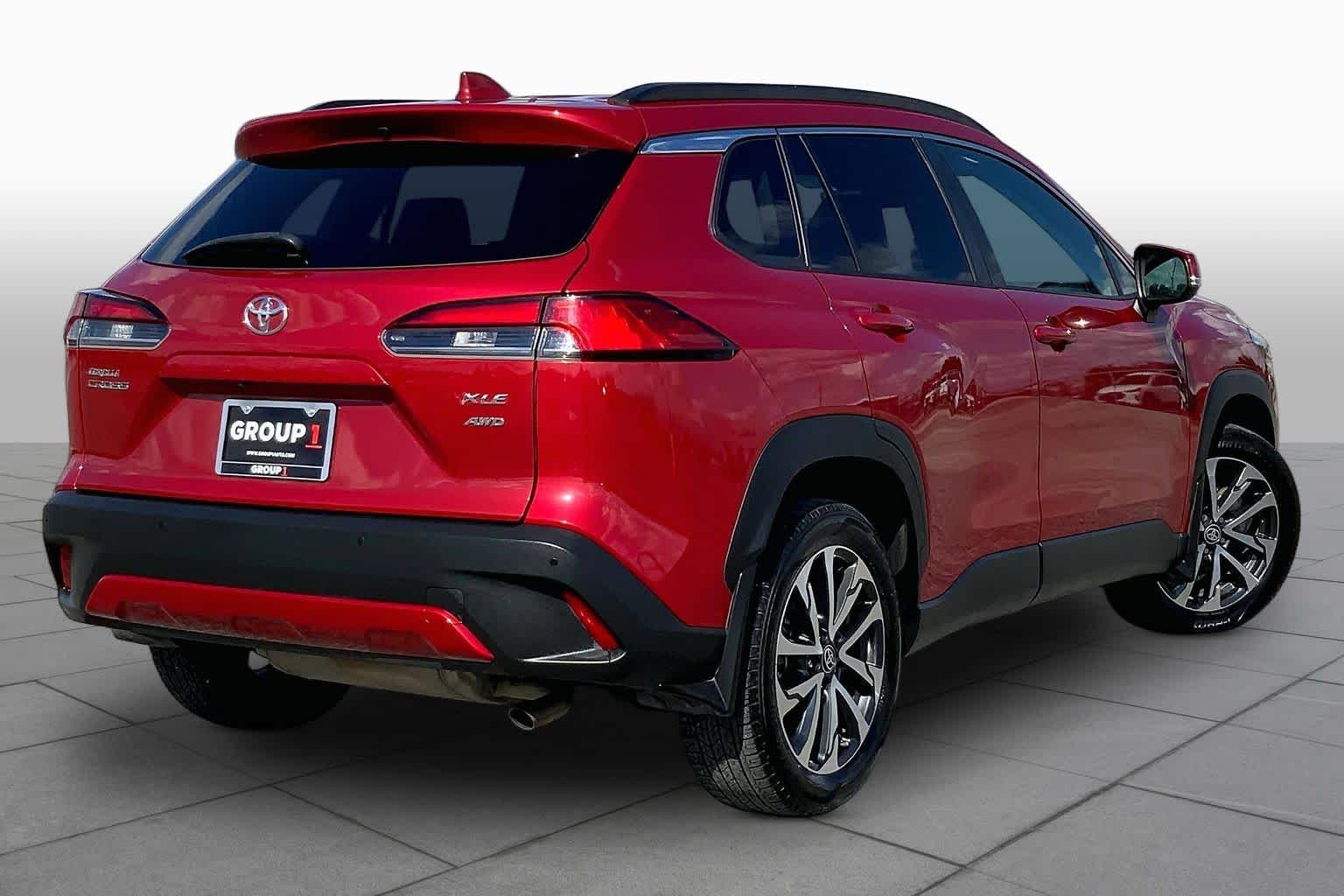2023 Toyota Corolla Cross XLE Barcelona Red Metallic at Group 1 Toyota Southwest