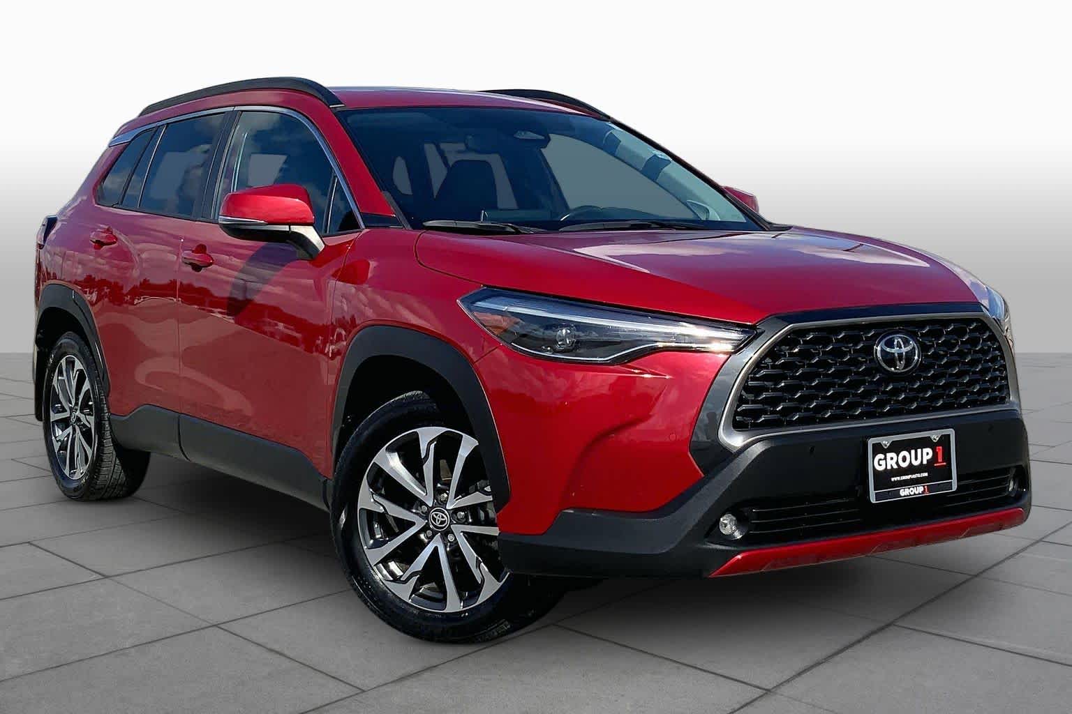 2023 Toyota Corolla Cross XLE Barcelona Red Metallic at Group 1 Toyota Southwest