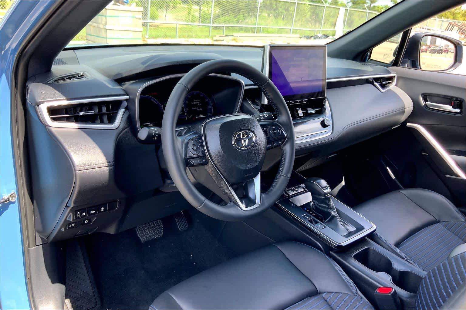2026 Toyota Corolla Cross Hybrid XSE Cavalry Blue at AutoNation Toyota Gulf Fwy