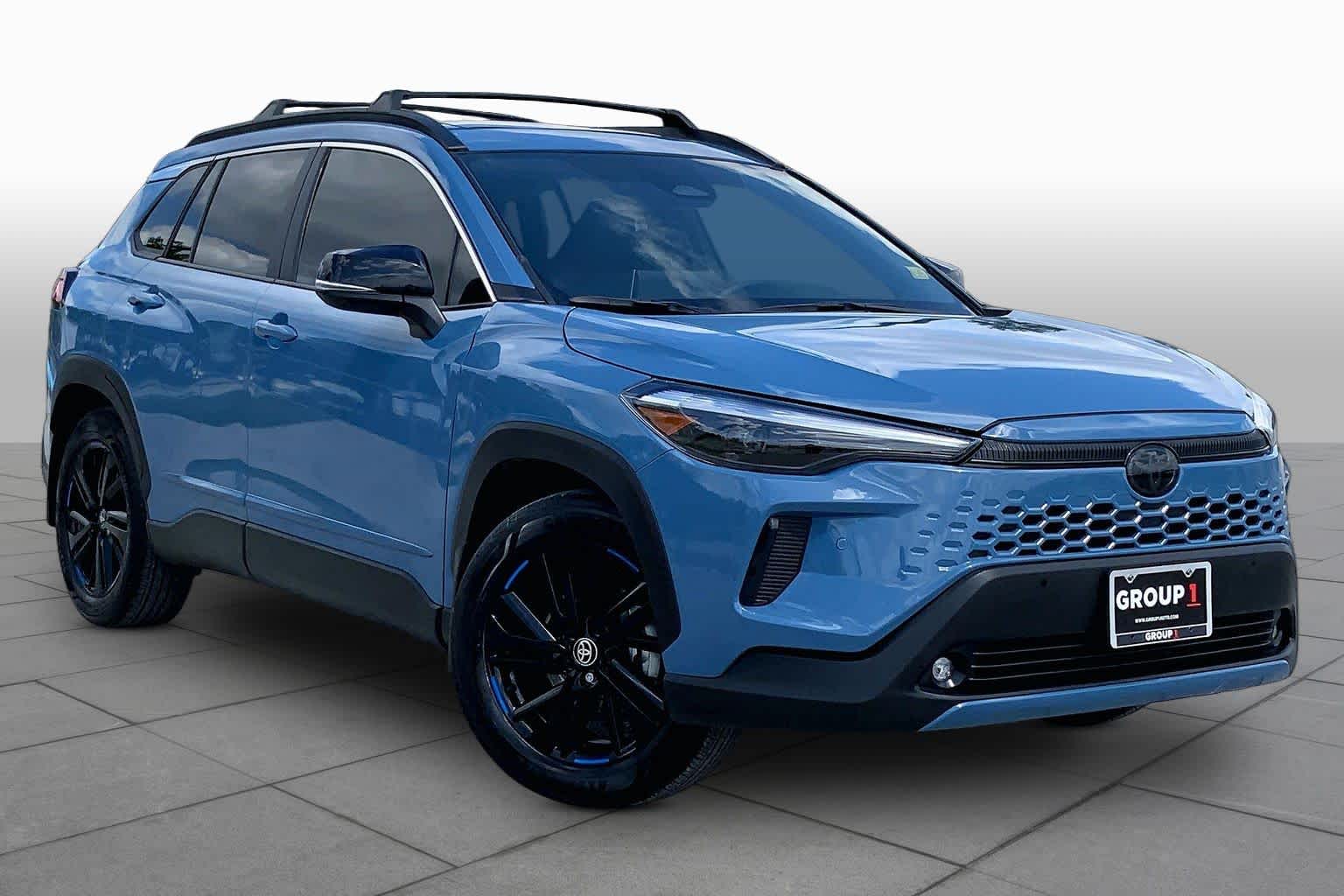 2026 Toyota Corolla Cross Hybrid XSE Cavalry Blue at AutoNation Toyota Gulf Fwy