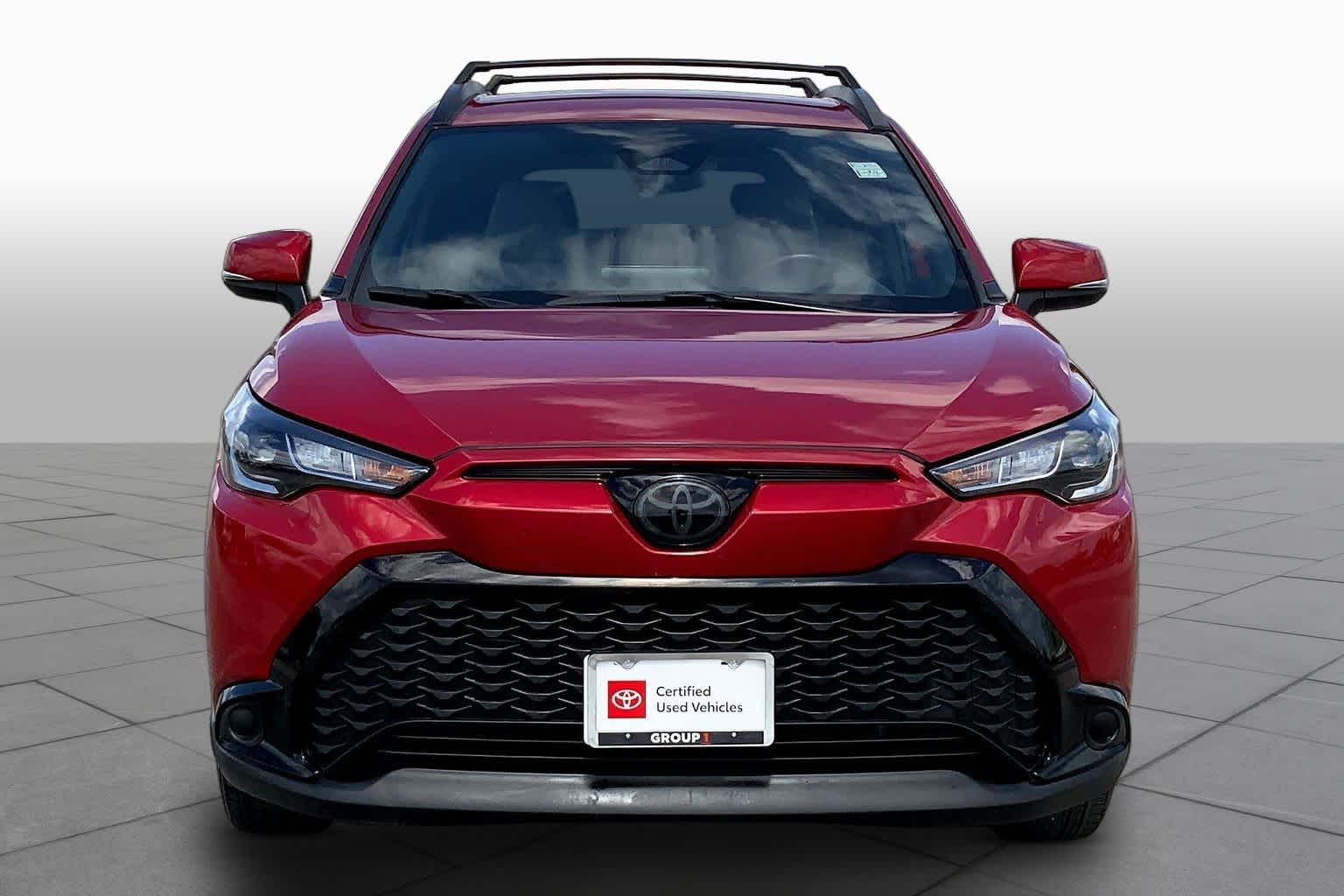 2024 Toyota Corolla Cross Hybrid SE Barcelona Red Metallic at Group 1 Toyota Southwest