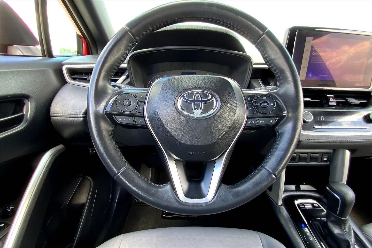 2024 Toyota Corolla Cross Hybrid SE Barcelona Red Metallic at Group 1 Toyota Southwest