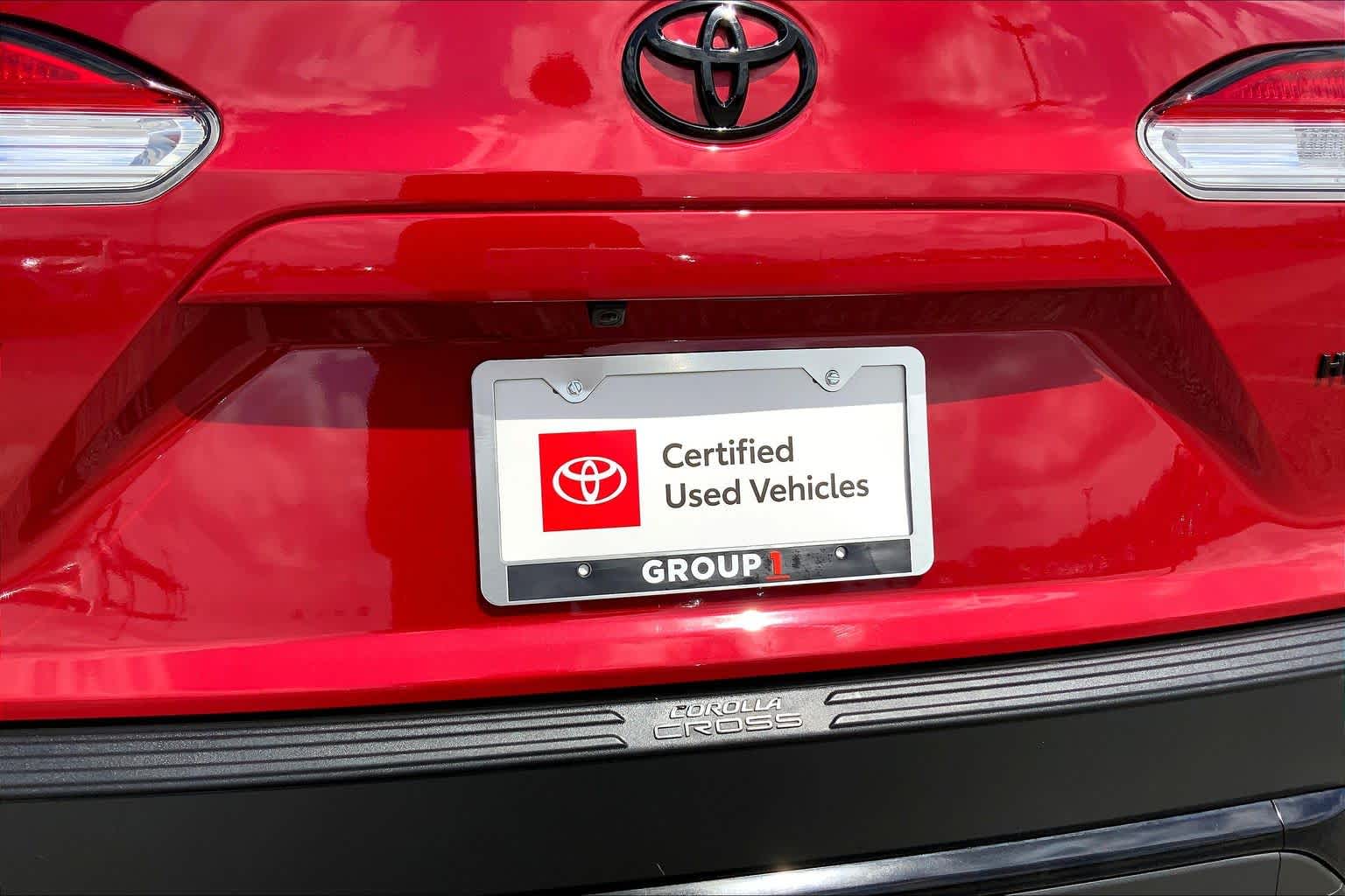 2024 Toyota Corolla Cross Hybrid SE Barcelona Red Metallic at Group 1 Toyota Southwest
