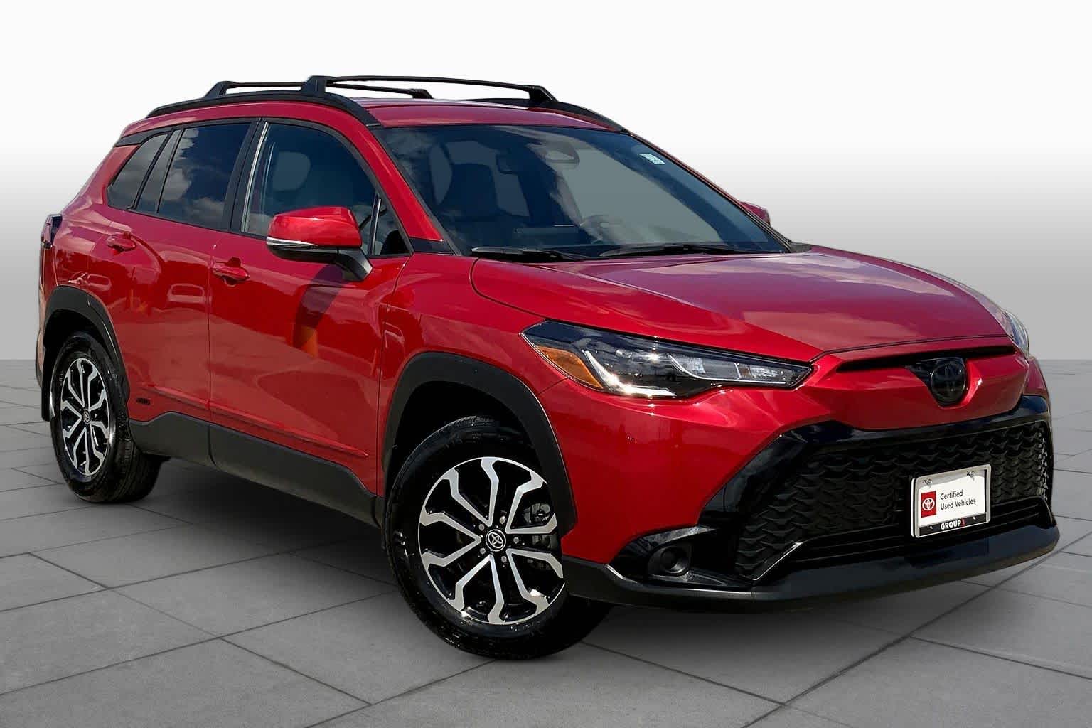 2024 Toyota Corolla Cross Hybrid SE Barcelona Red Metallic at Group 1 Toyota Southwest