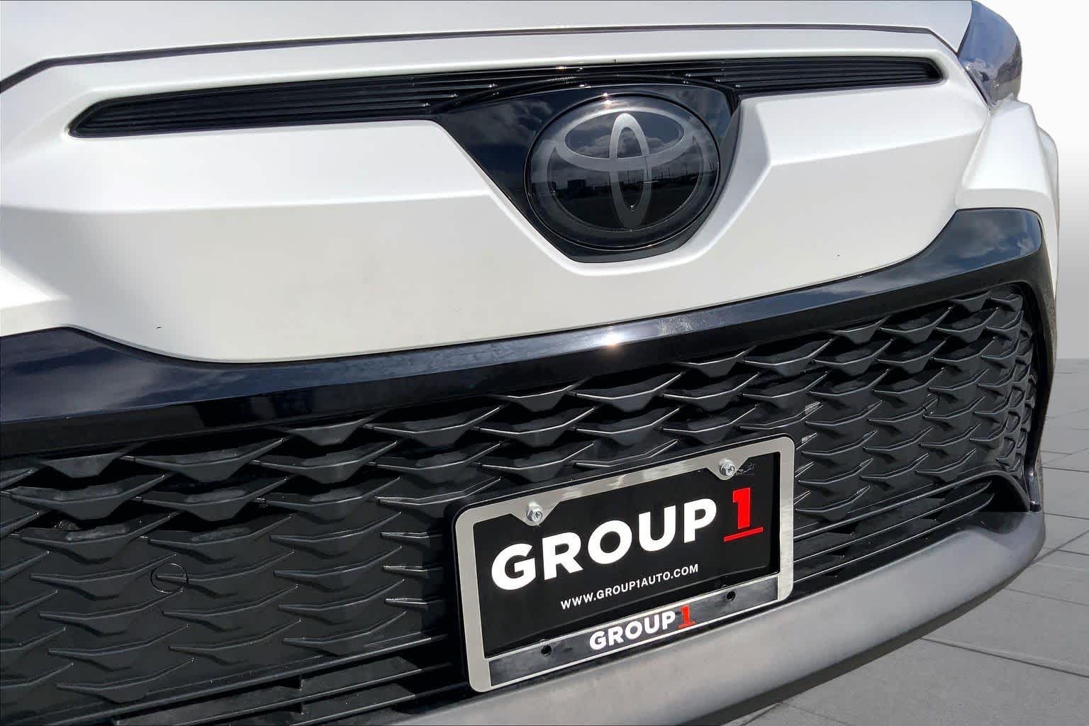 2025 Toyota Corolla Cross Hybrid Nightshade Edition Wind Chill Pearl/Jet Black at Group 1 Toyota Southwest