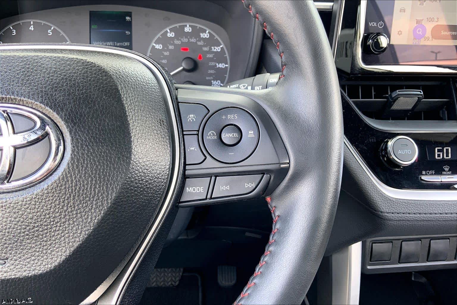 2025 Toyota Corolla Cross Hybrid Nightshade Edition Wind Chill Pearl/Jet Black at Group 1 Toyota Southwest