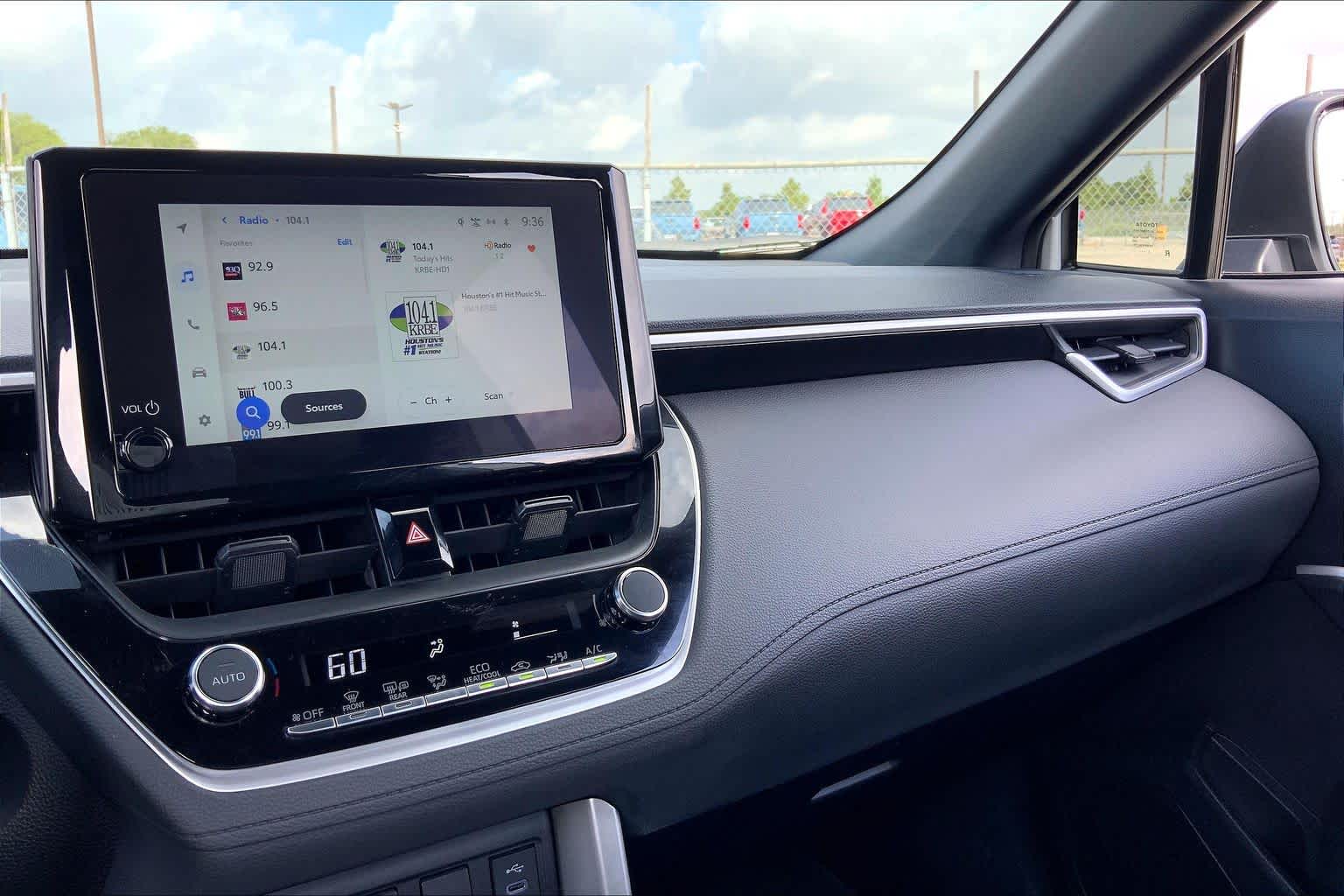 2025 Toyota Corolla Cross Hybrid Nightshade Edition Wind Chill Pearl/Jet Black at Group 1 Toyota Southwest