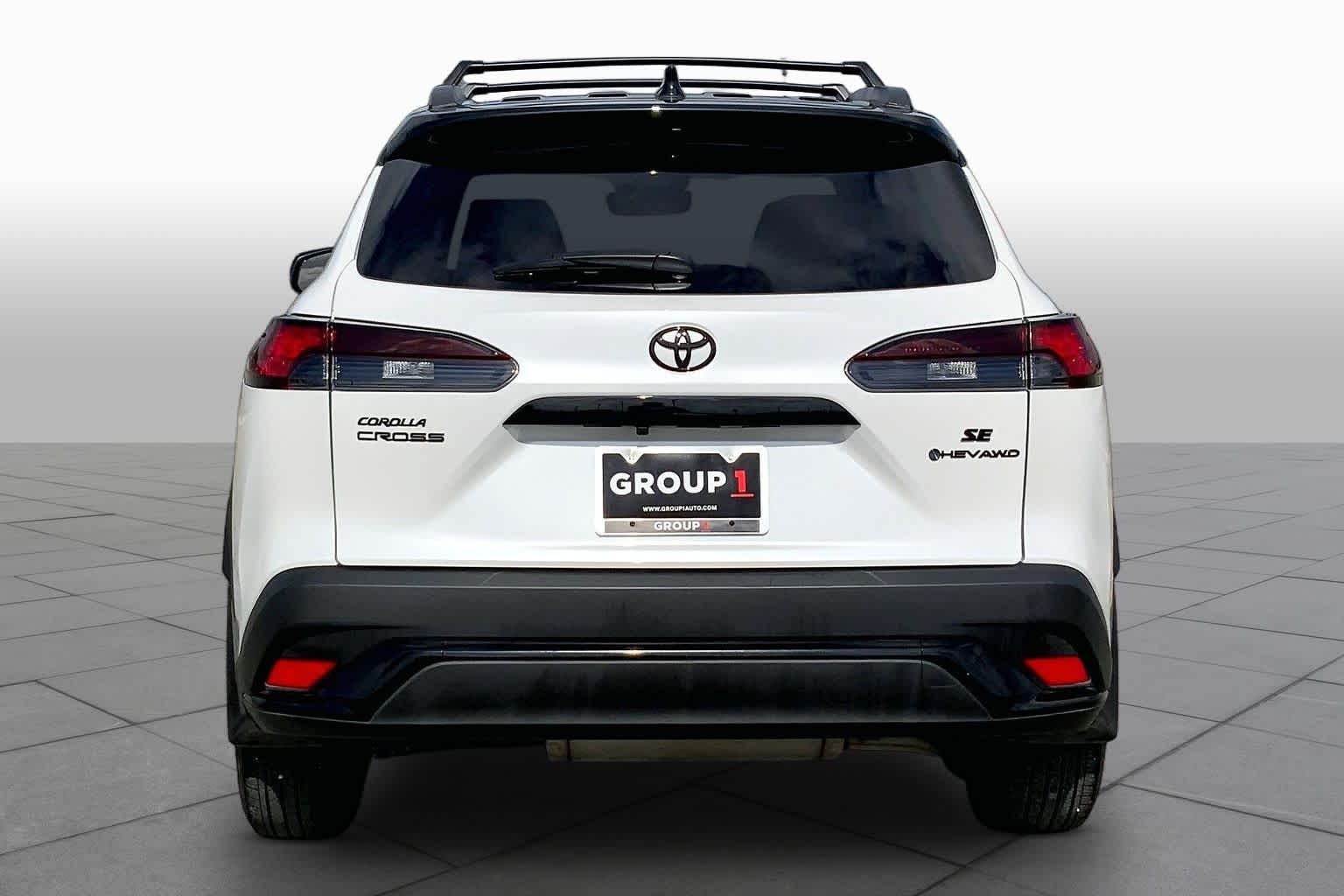2025 Toyota Corolla Cross Hybrid Nightshade Edition Wind Chill Pearl/Jet Black at Group 1 Toyota Southwest
