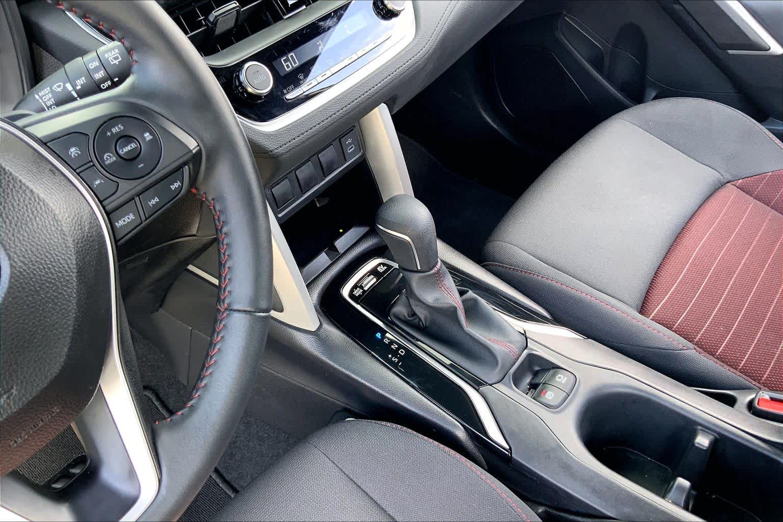 2025 Toyota Corolla Cross Hybrid Nightshade Edition Wind Chill Pearl/Jet Black at Group 1 Toyota Southwest