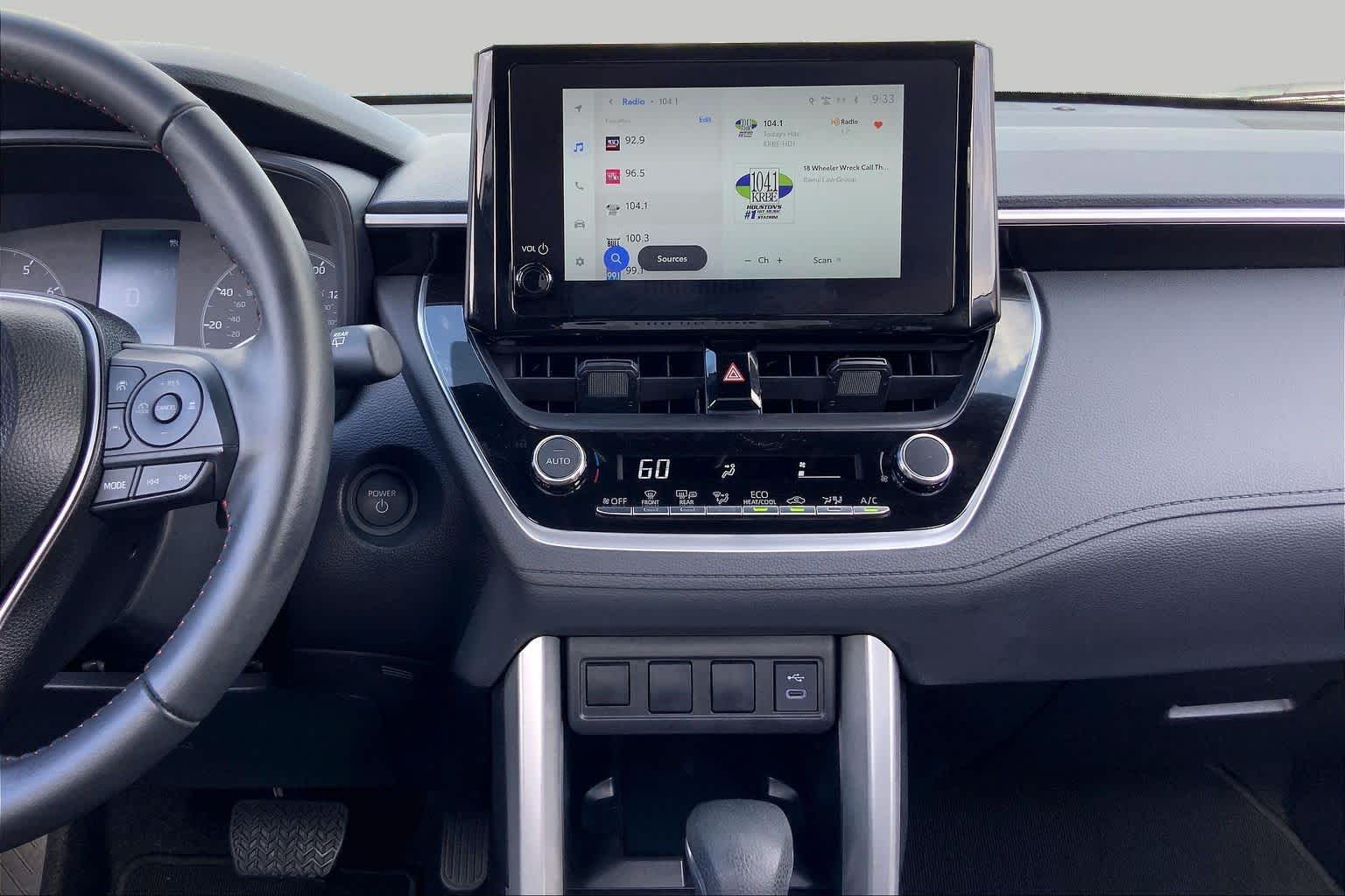 2025 Toyota Corolla Cross Hybrid Nightshade Edition Wind Chill Pearl/Jet Black at Group 1 Toyota Southwest