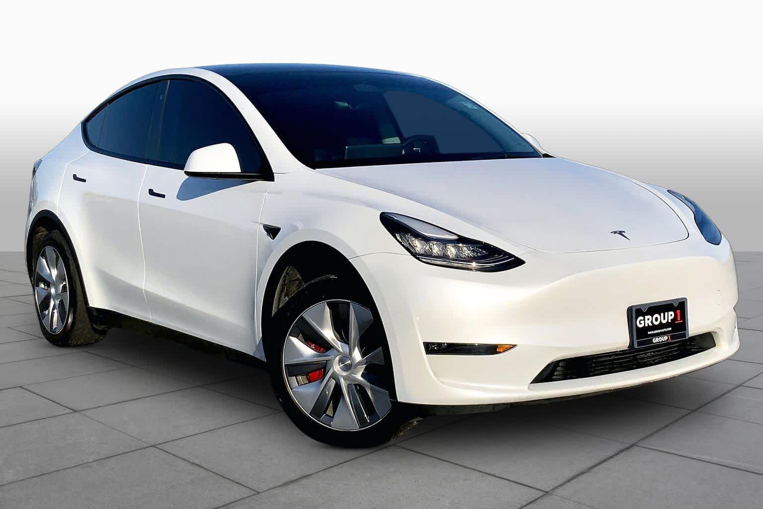 2023 Tesla Model Y Long Range Pearl White Multi-Coat at Westside Kia