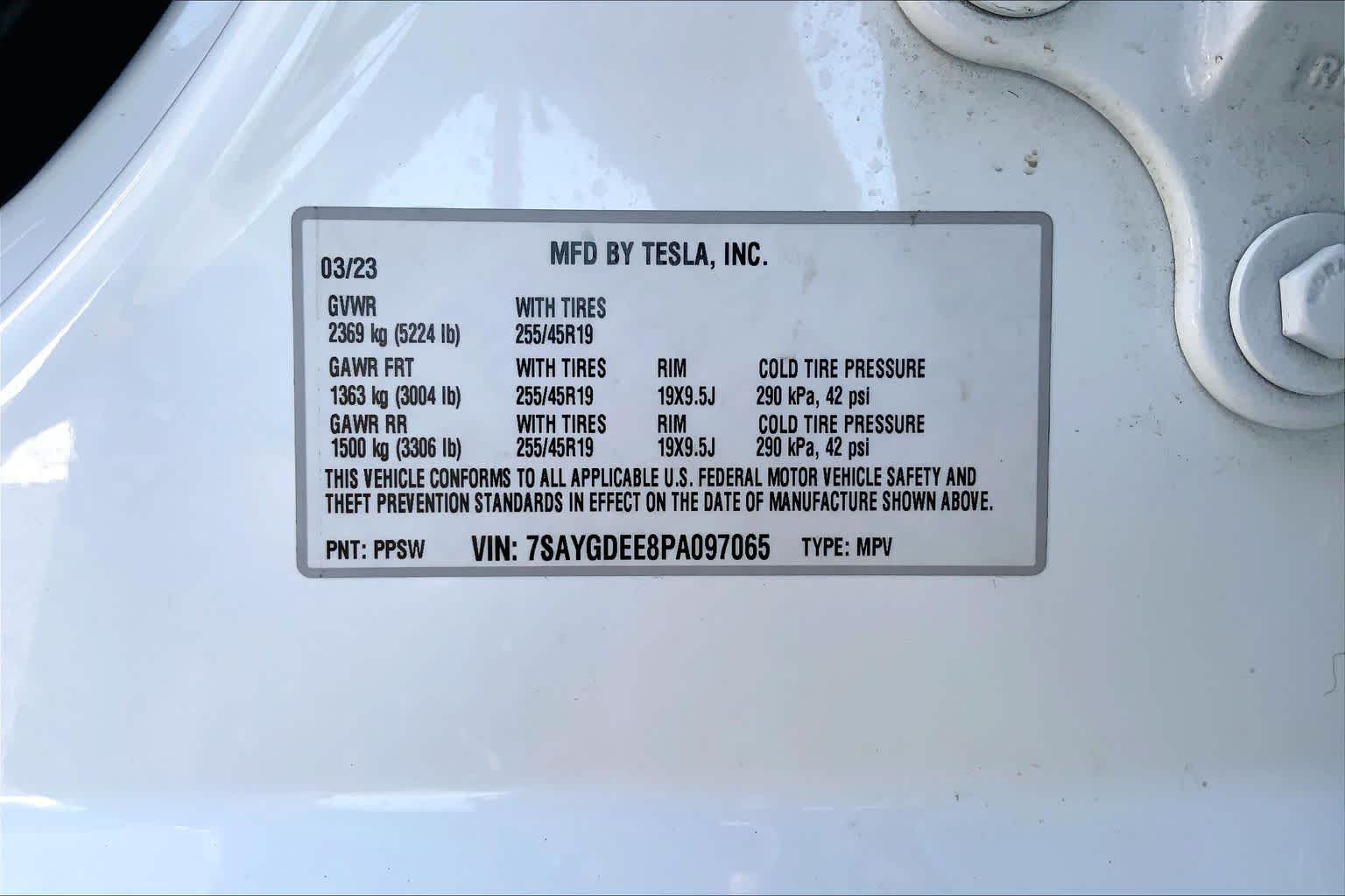 2023 Tesla Model Y Long Range Pearl White Multi-Coat at Westside Kia