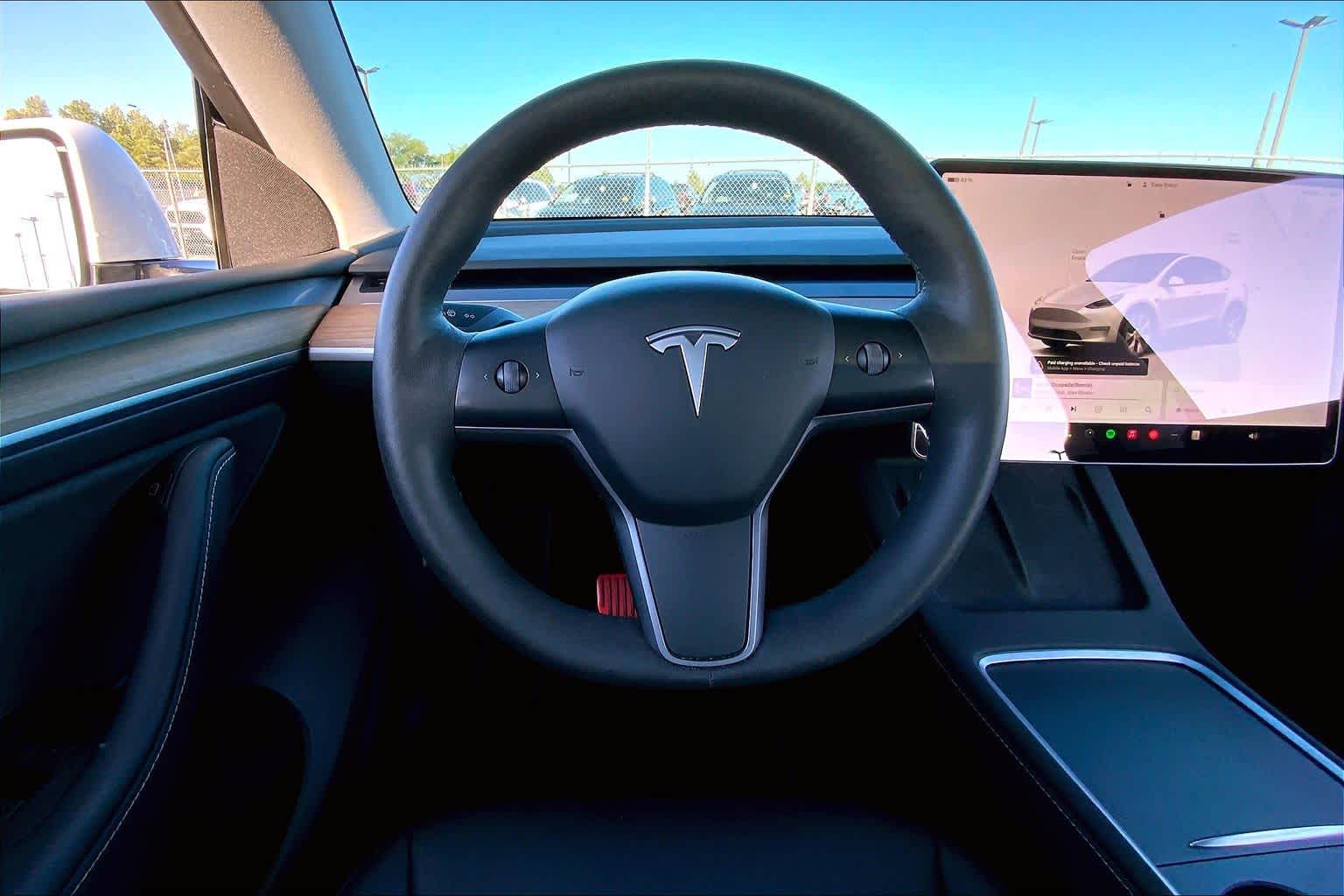 2023 Tesla Model Y Long Range Pearl White Multi-Coat at Westside Kia