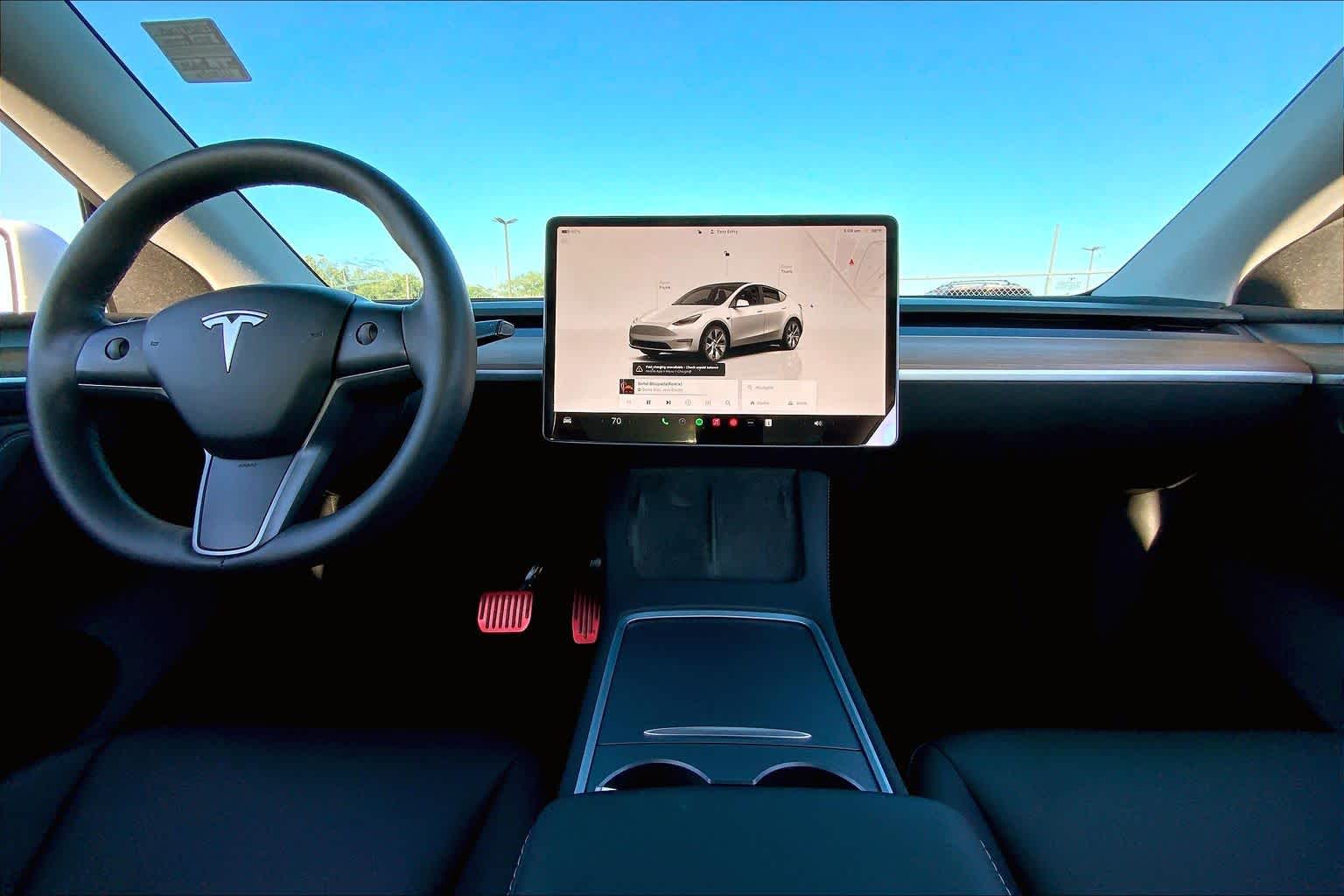 2023 Tesla Model Y Long Range Pearl White Multi-Coat at Westside Kia