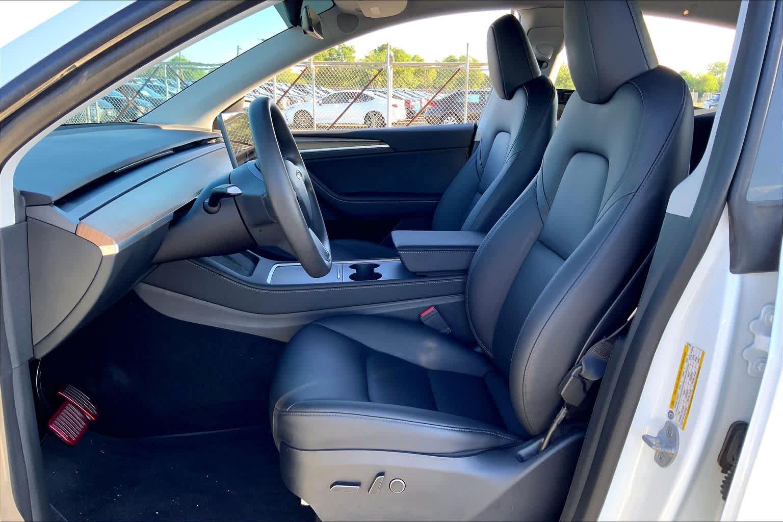 2023 Tesla Model Y Long Range Pearl White Multi-Coat at Westside Kia