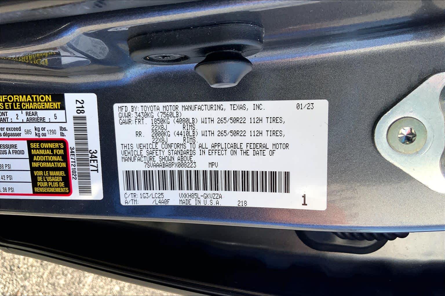 2023 Toyota Sequoia photo 36 of 36