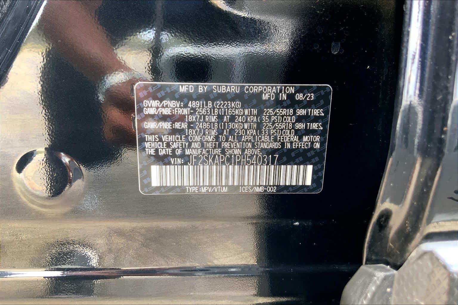 2023 Subaru Forester Limited Crystal Black Silica at HGreg Houston