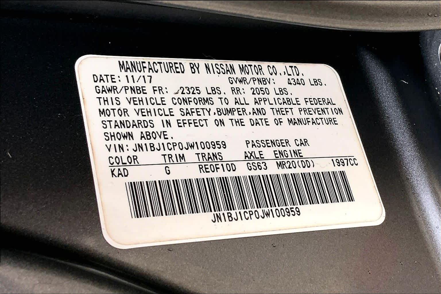 2018 Nissan Rogue Sport SL Gun Metallic at Sterling McCall Nissan