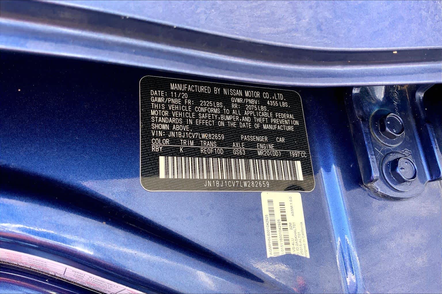 2020 Nissan Rogue Sport SV Caspian Blue Metallic at HGreg Houston