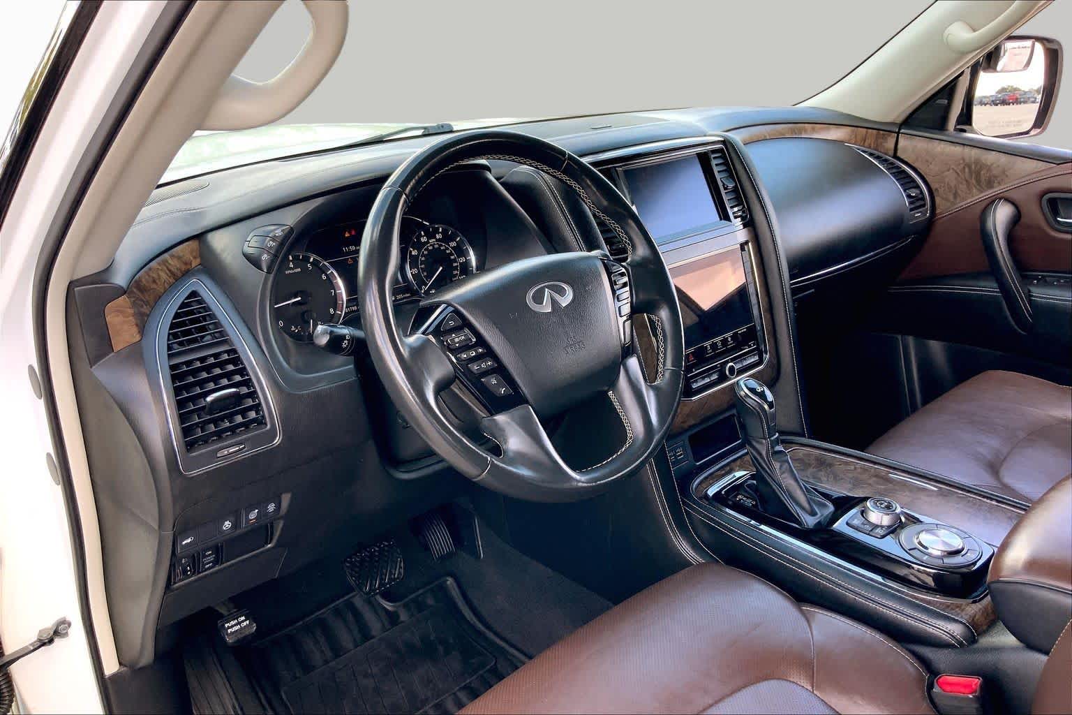 2021 INFINITI QX80 PREMIUM SELECT Moonstone White at Mac Haik Ford